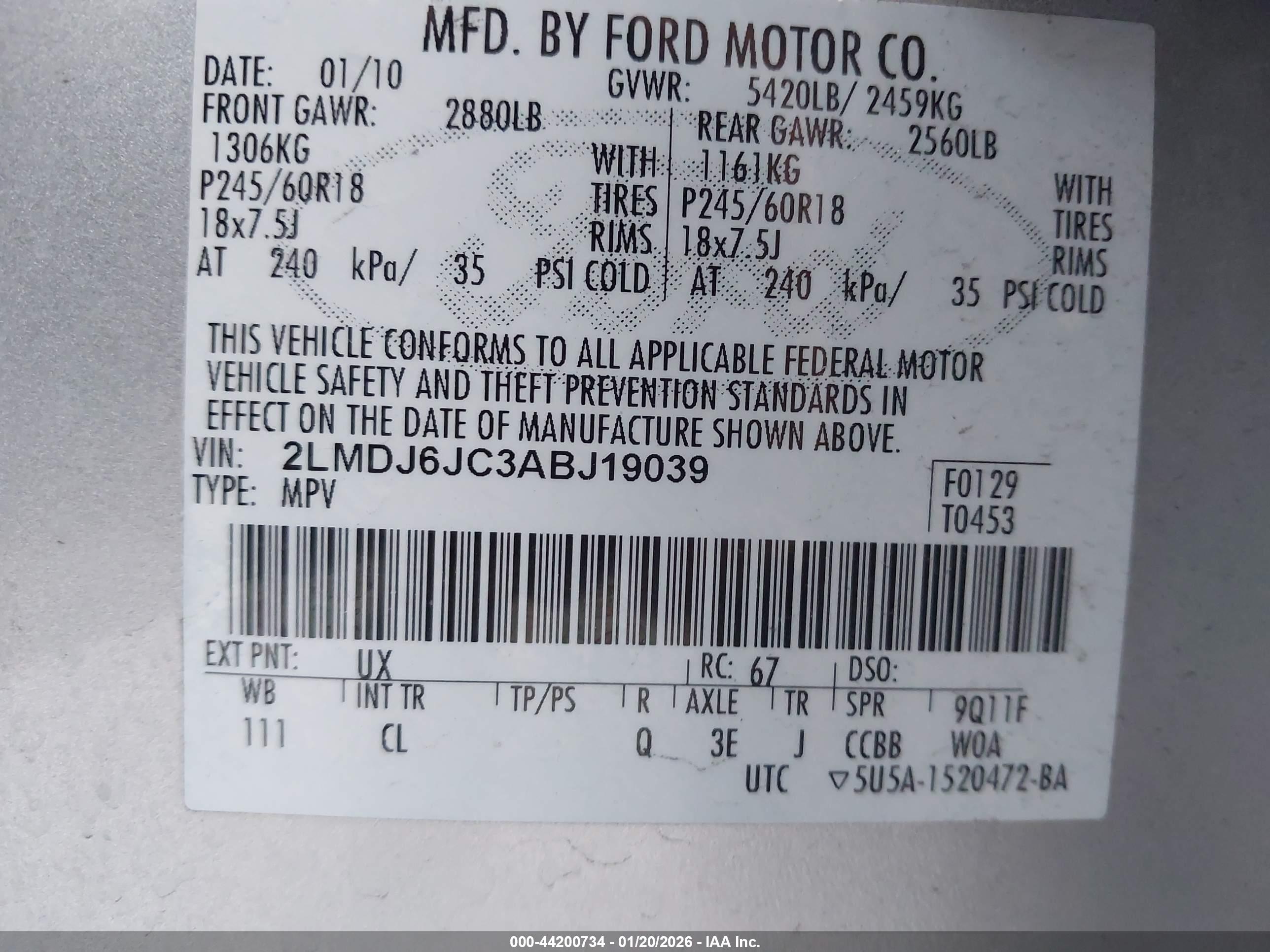 LINCOLN MKX image 9