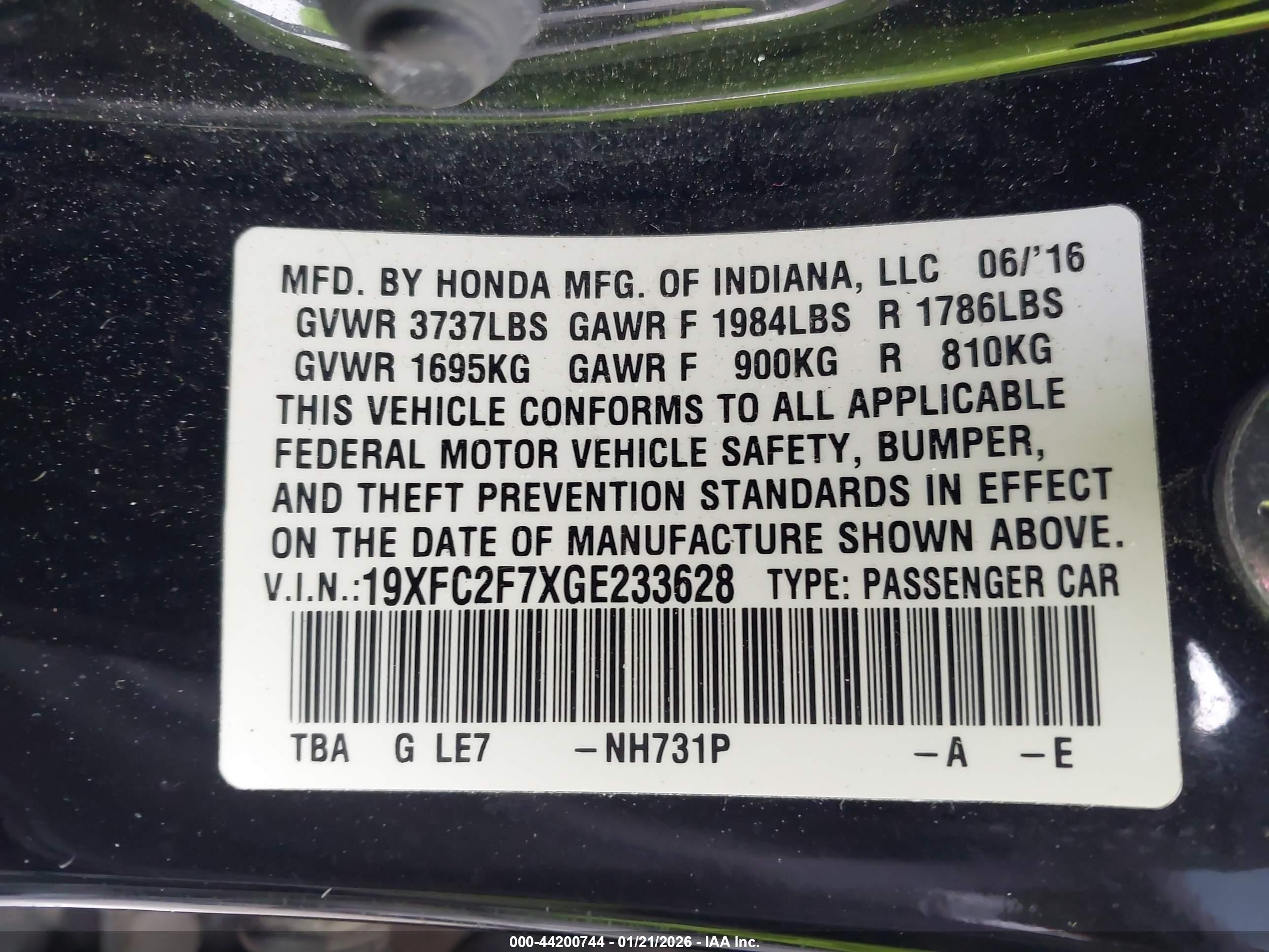 HONDA CIVIC image 9