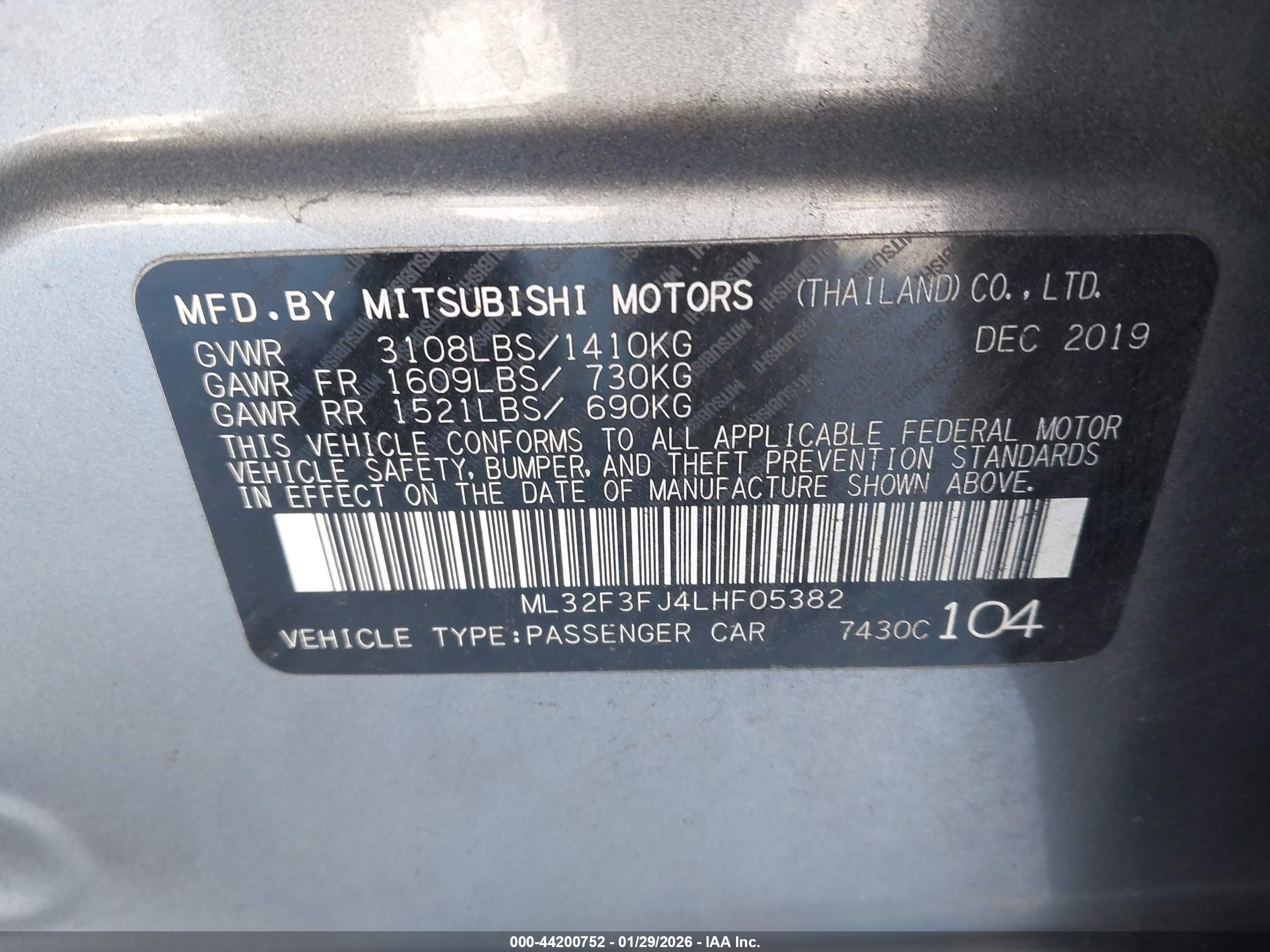 MITSUBISHI MIRAGE image 9