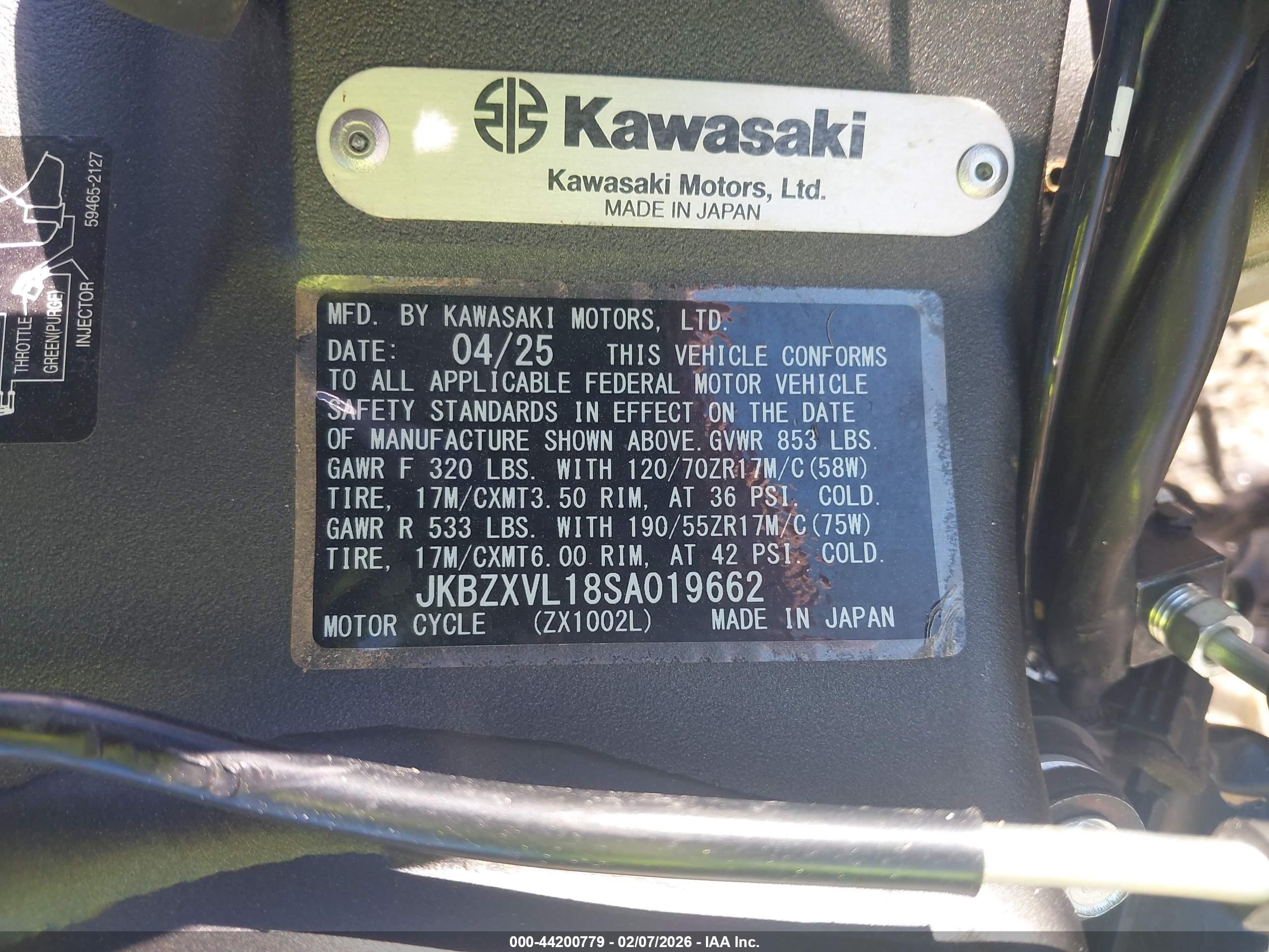 KAWASAKI ZX1002 image 10