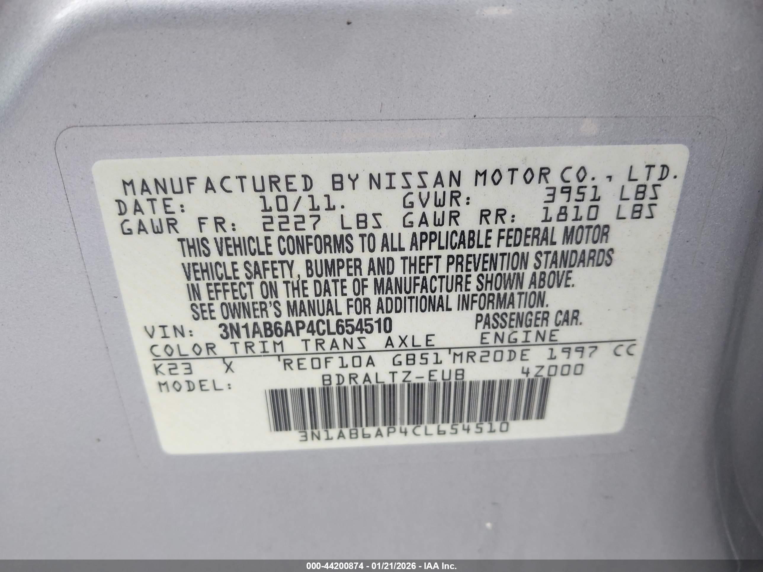 NISSAN SENTRA image 9