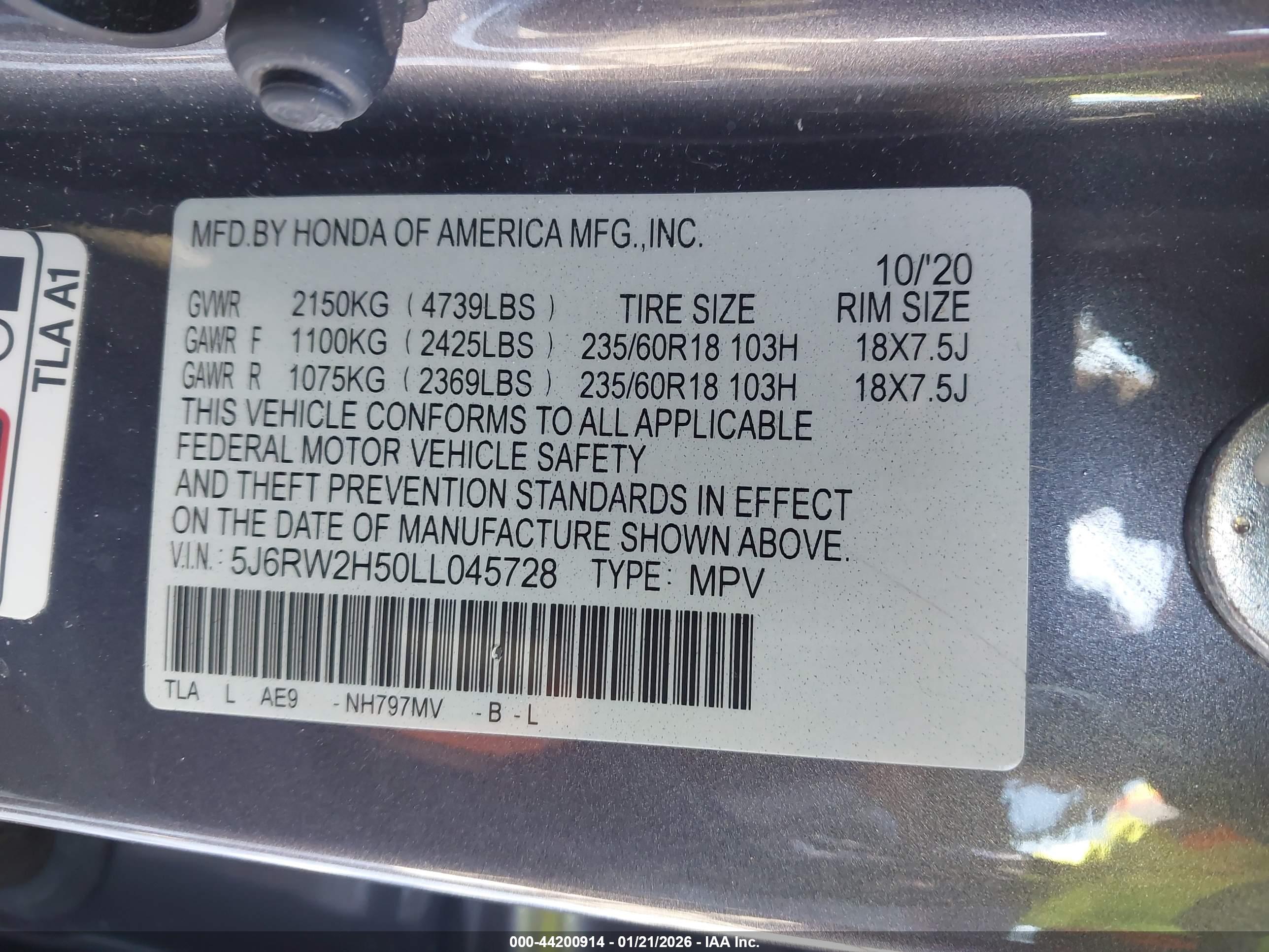 HONDA CR-V image 9