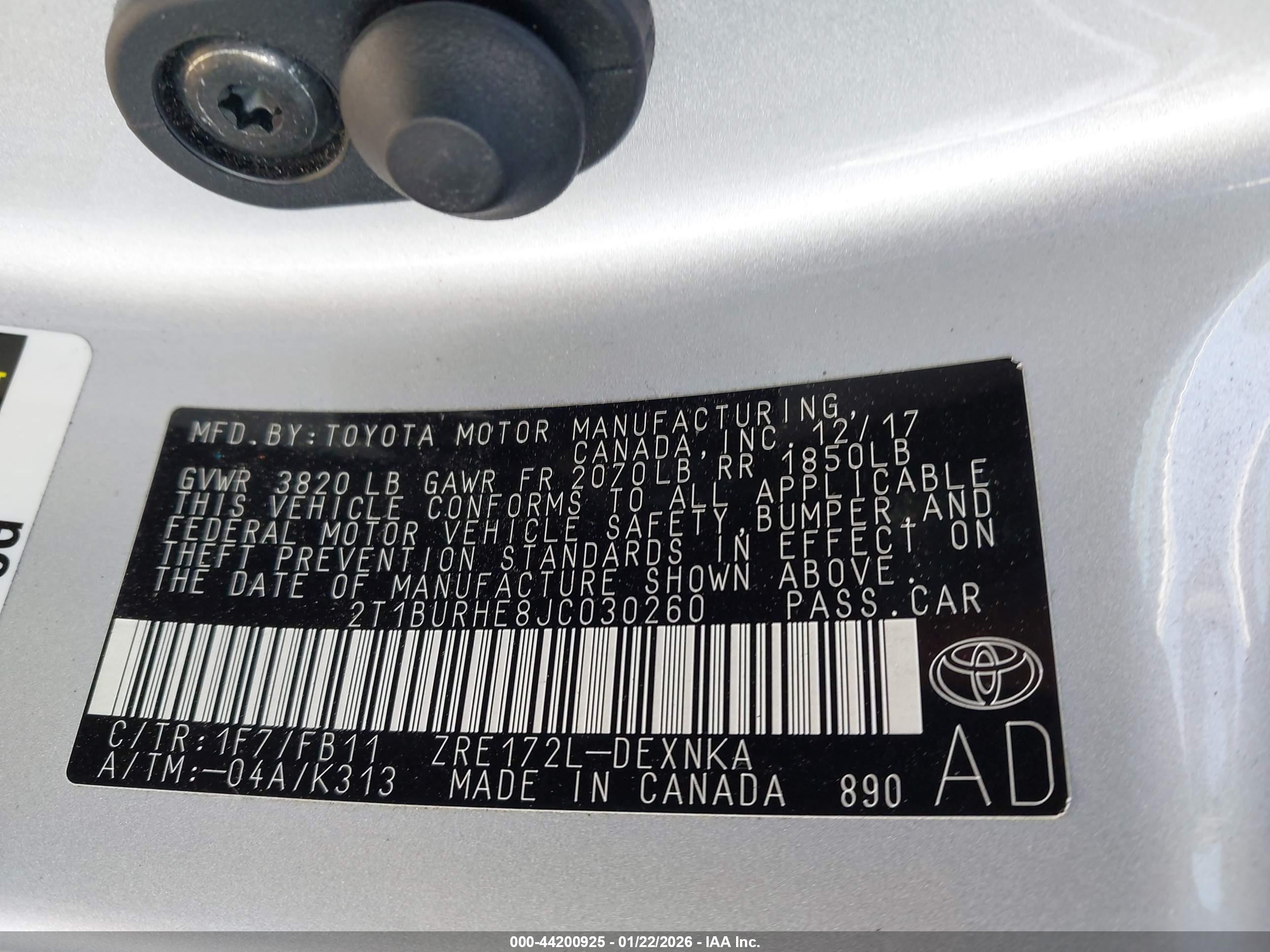 TOYOTA COROLLA image 9