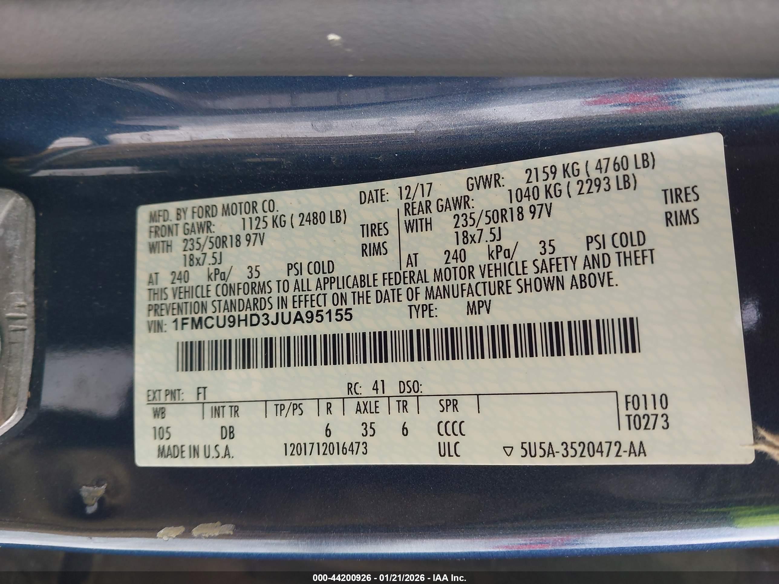 FORD ESCAPE image 9