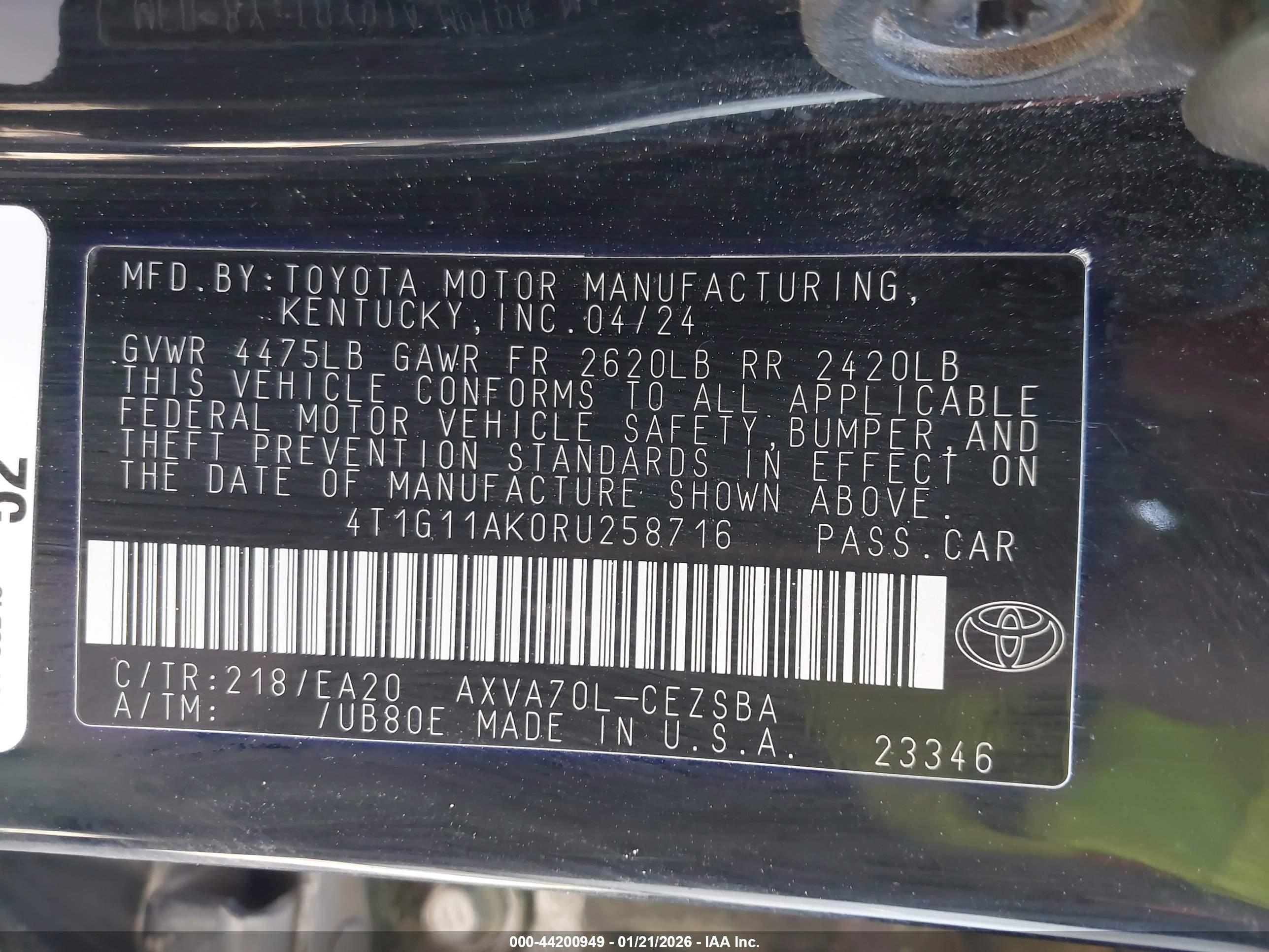 TOYOTA CAMRY image 9
