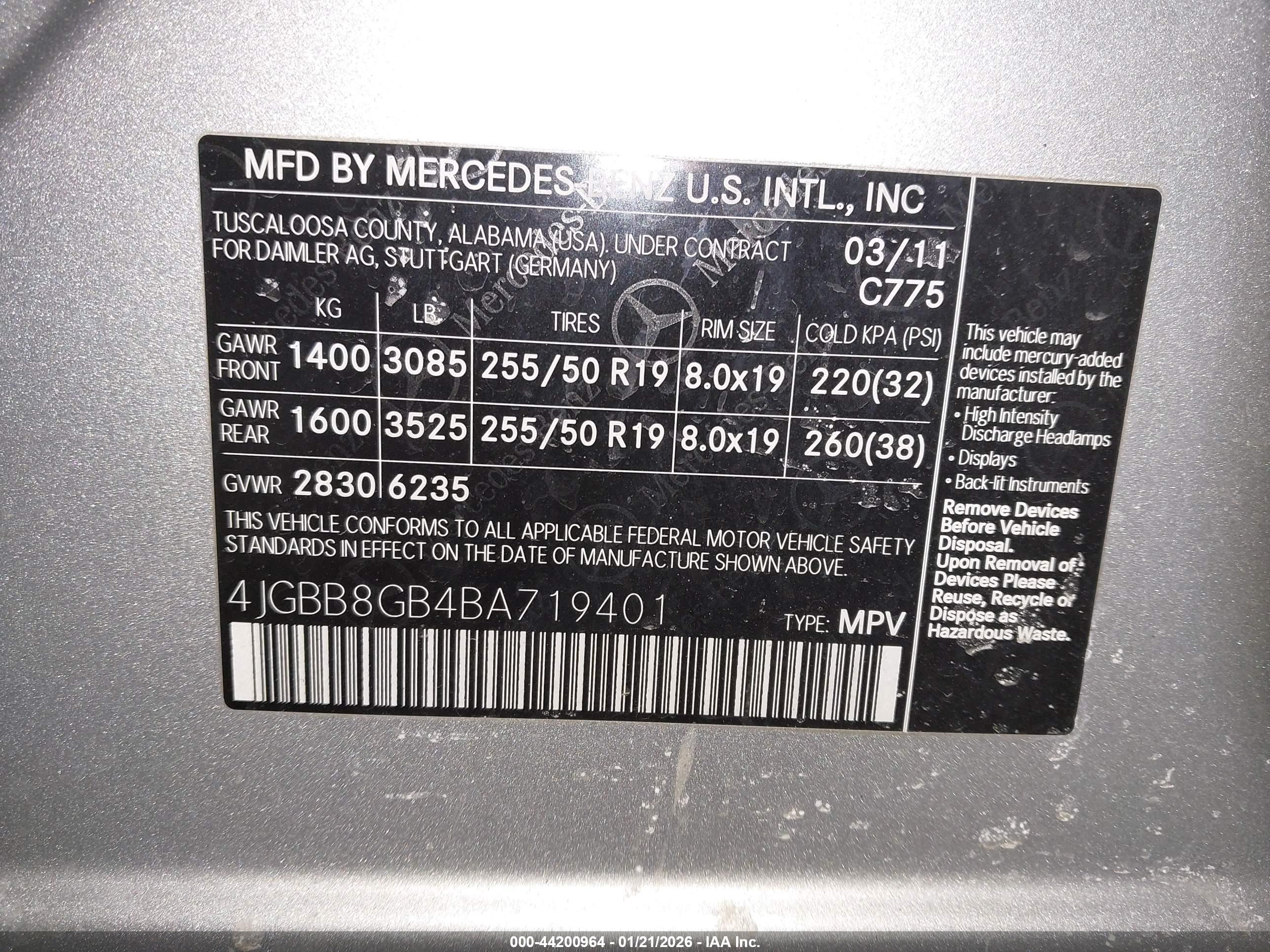 MERCEDES-BENZ ML image 9