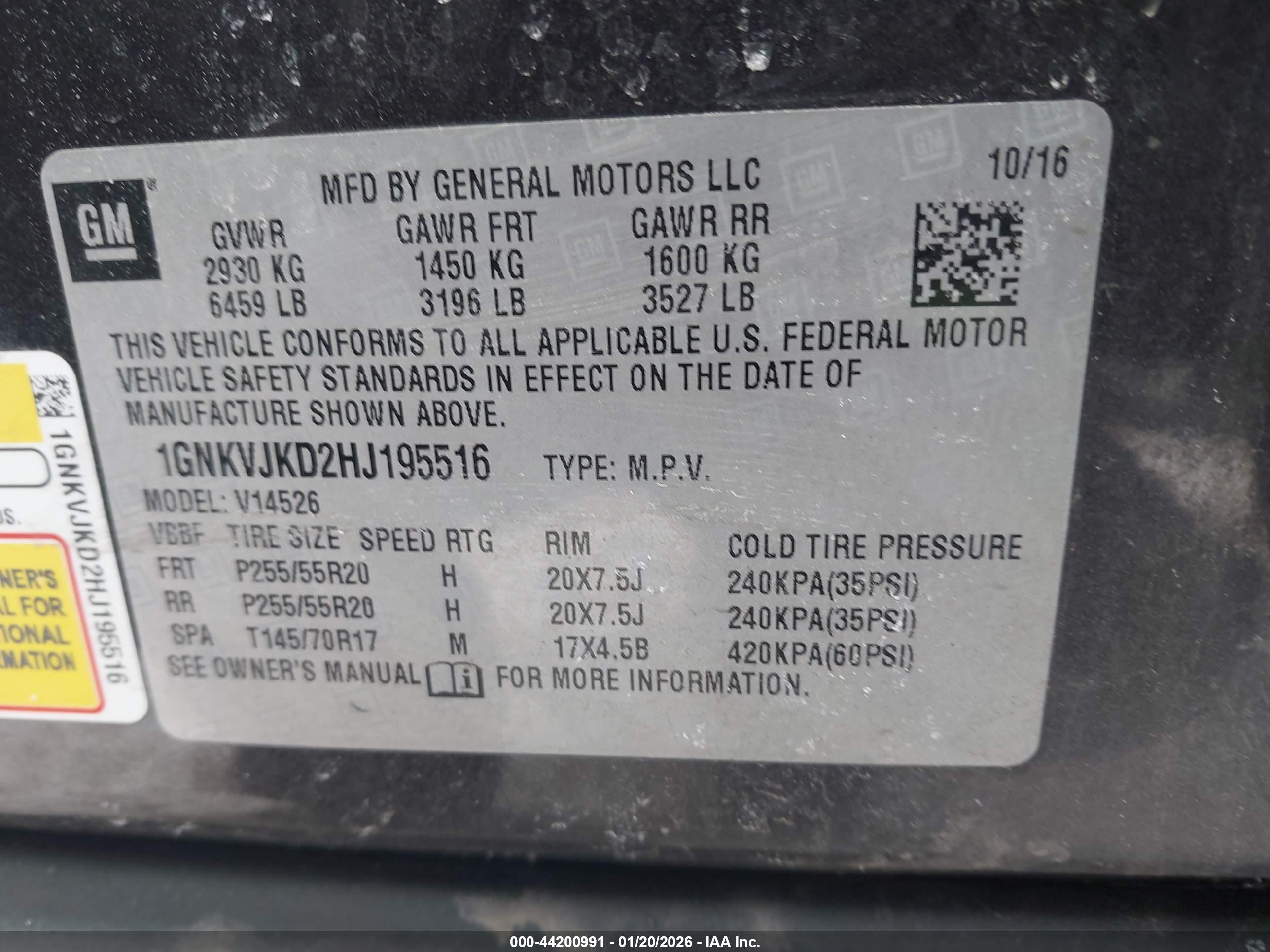 CHEVROLET TRAVERSE image 9