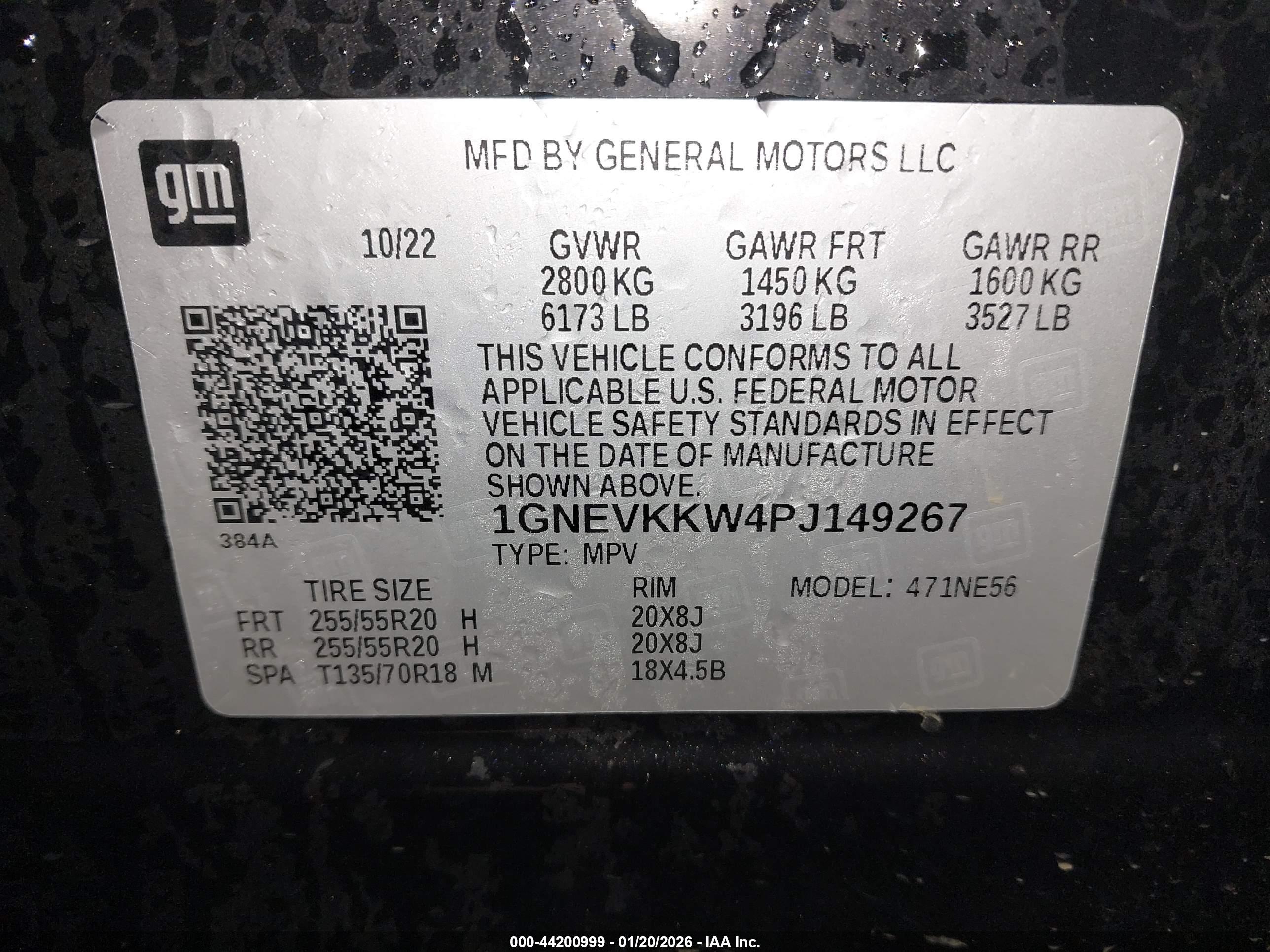 CHEVROLET TRAVERSE image 9