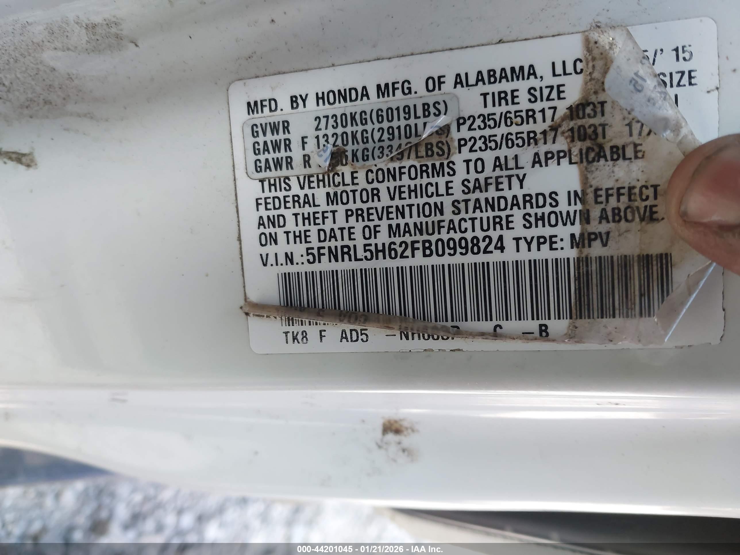 HONDA ODYSSEY image 9