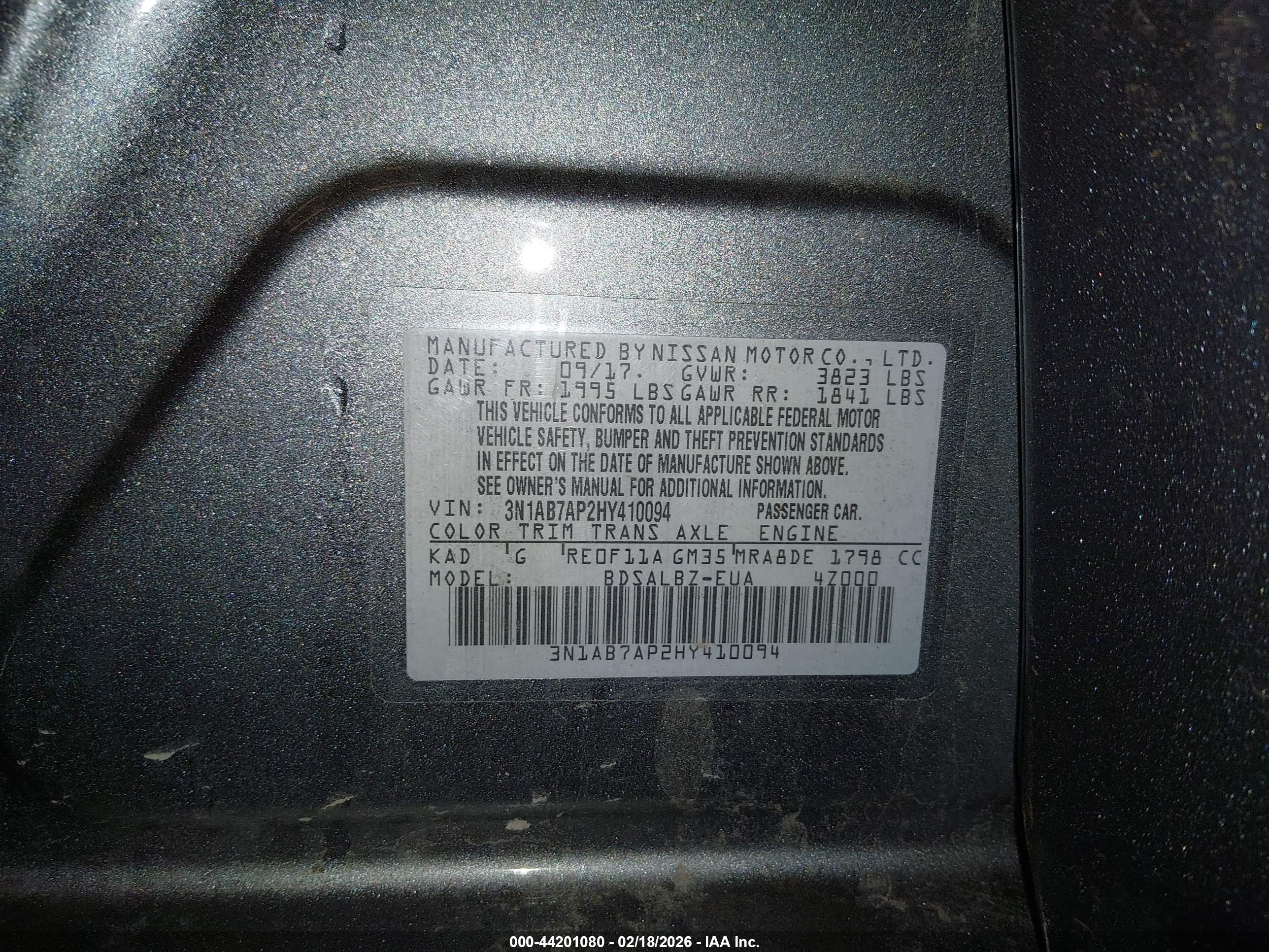NISSAN SENTRA image 9