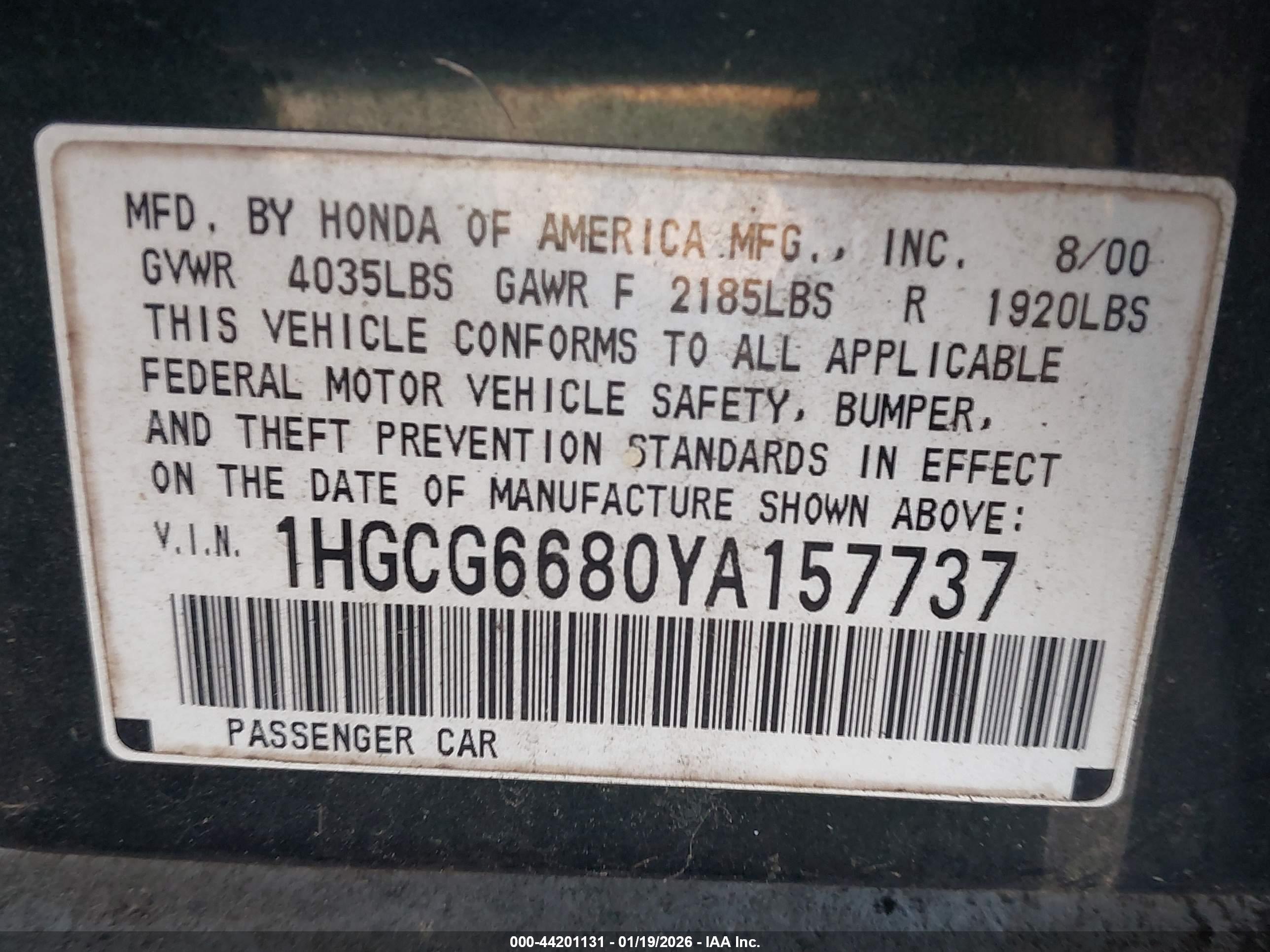 HONDA ACCORD image 9