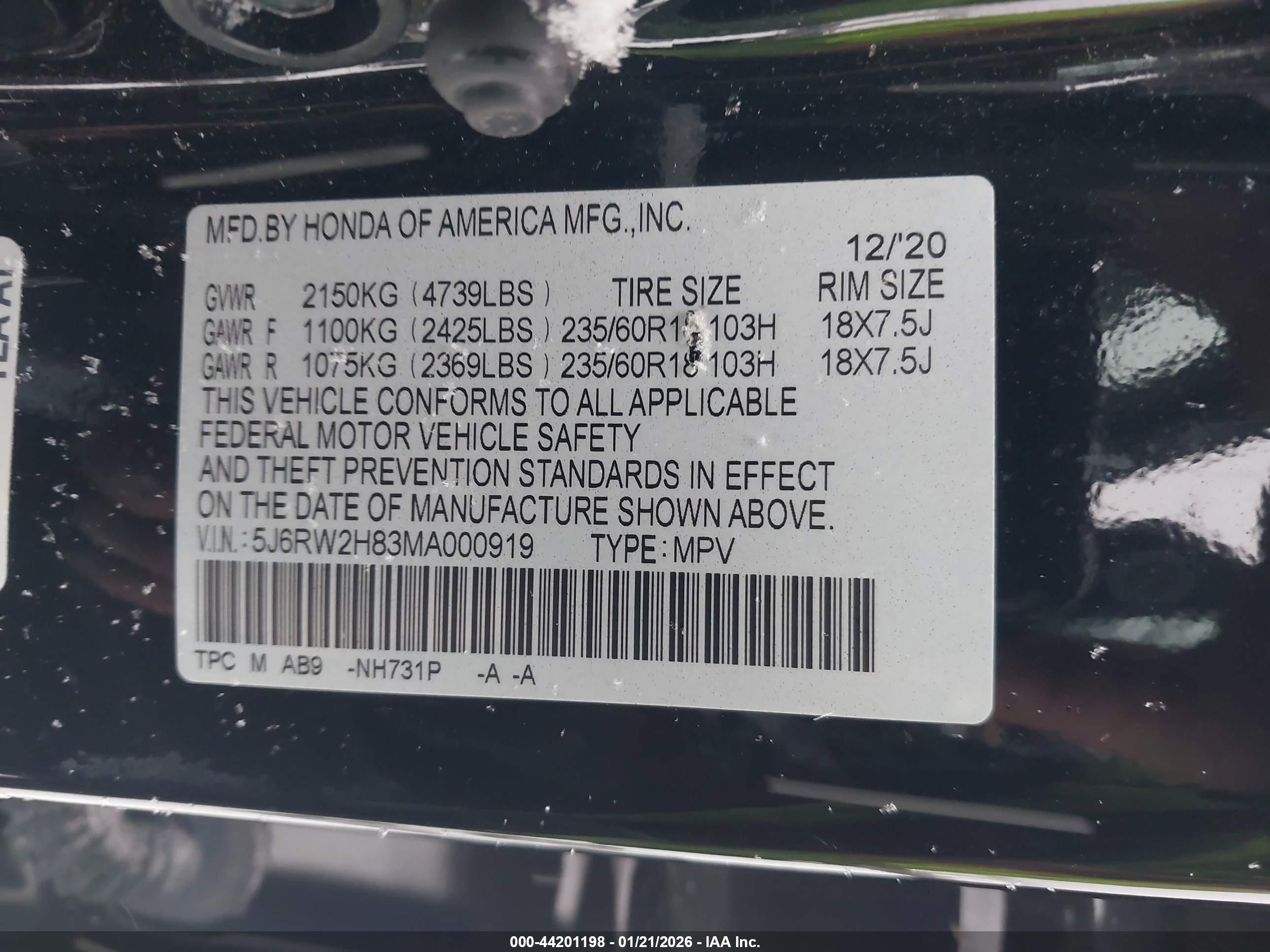 HONDA CR-V image 9