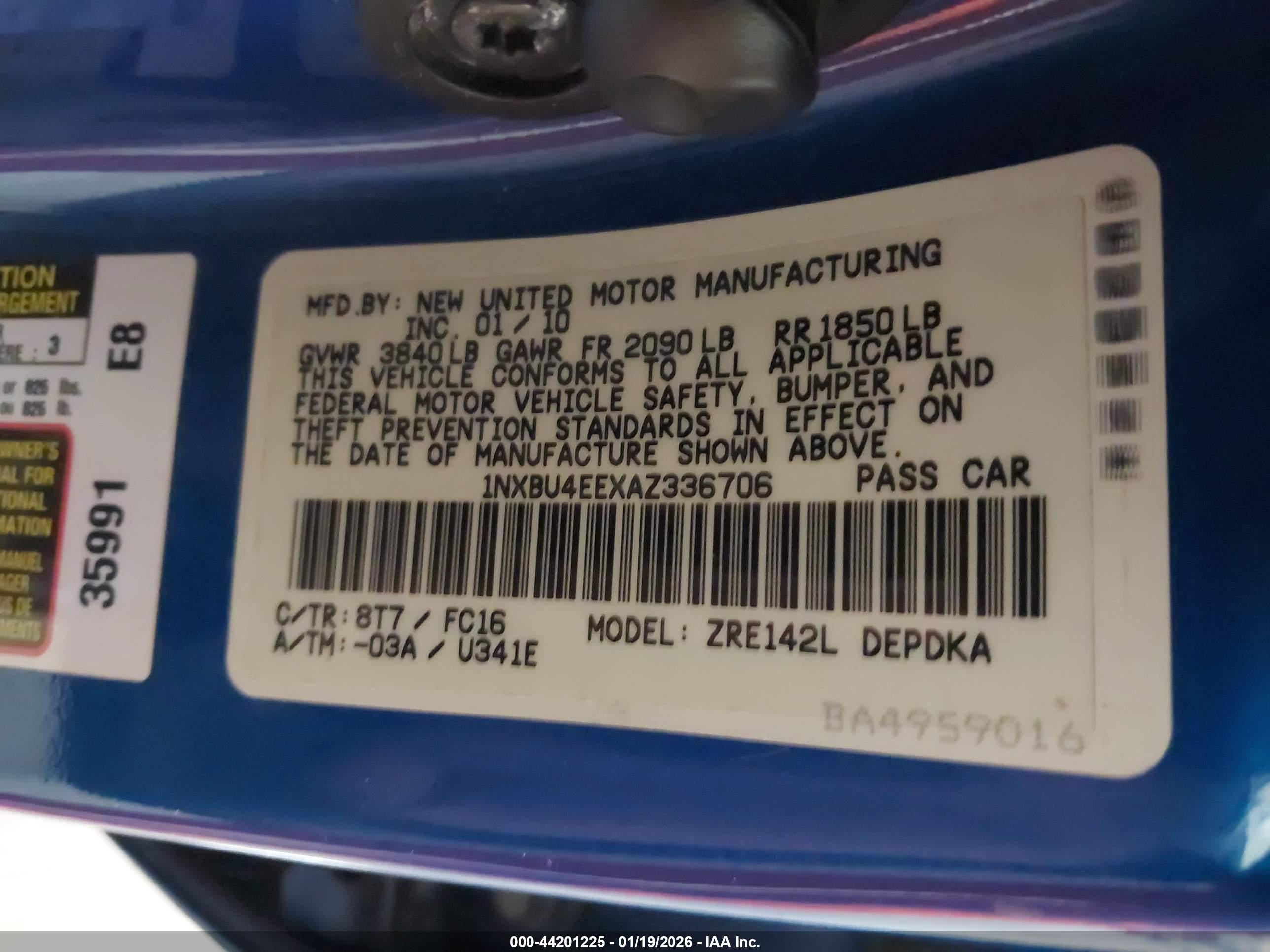 TOYOTA COROLLA image 9