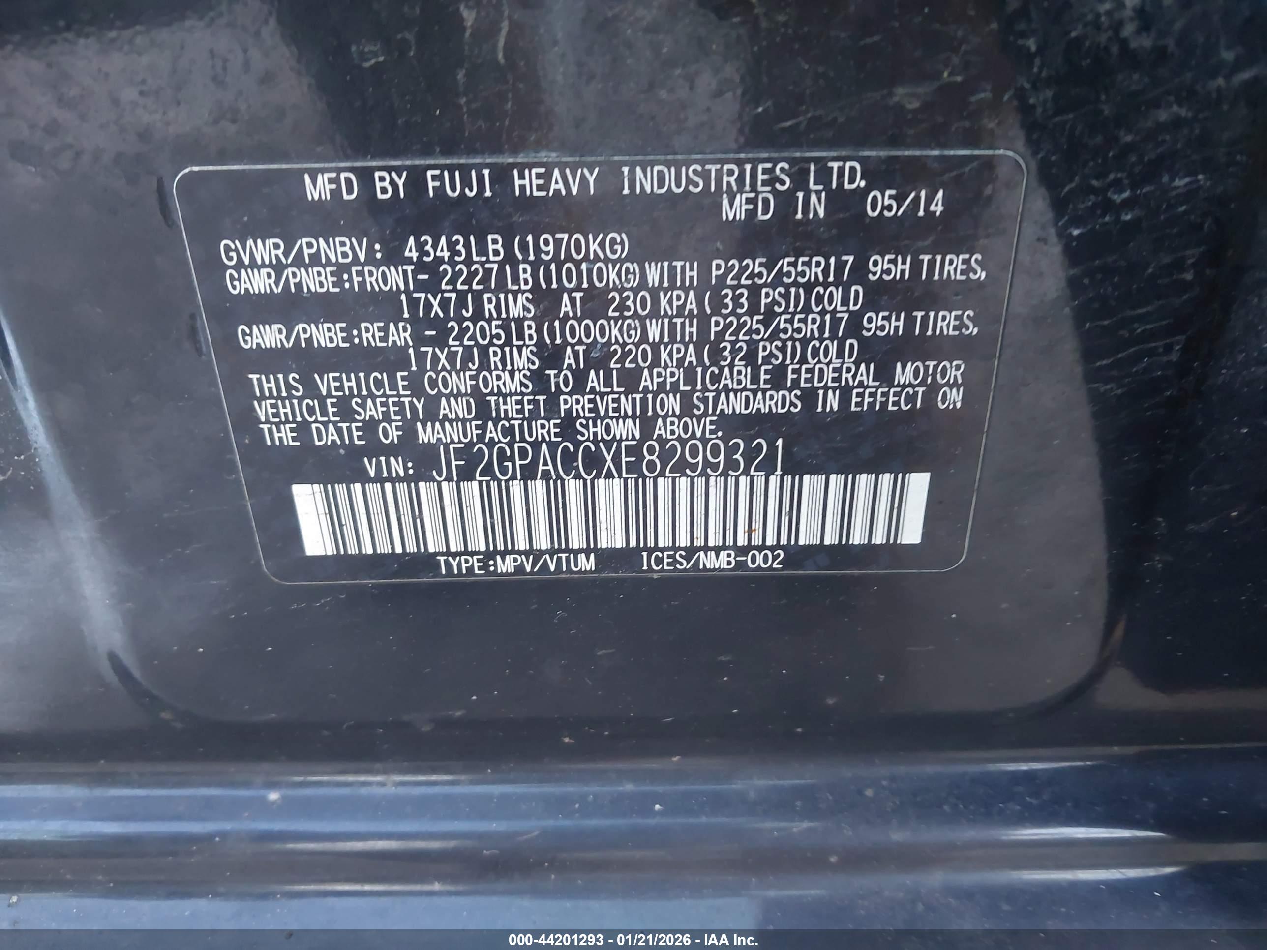 SUBARU XV image 9