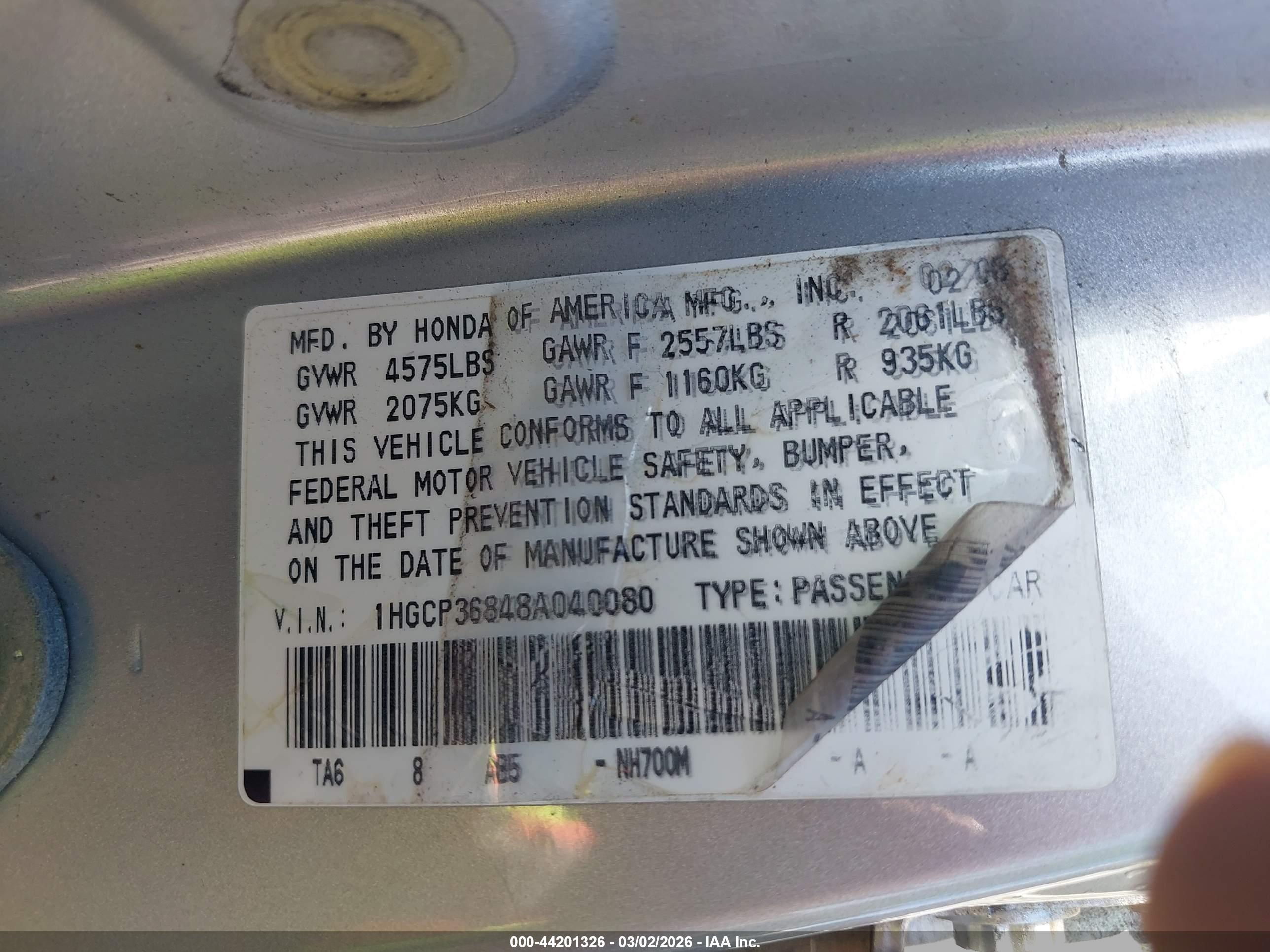 HONDA ACCORD image 9