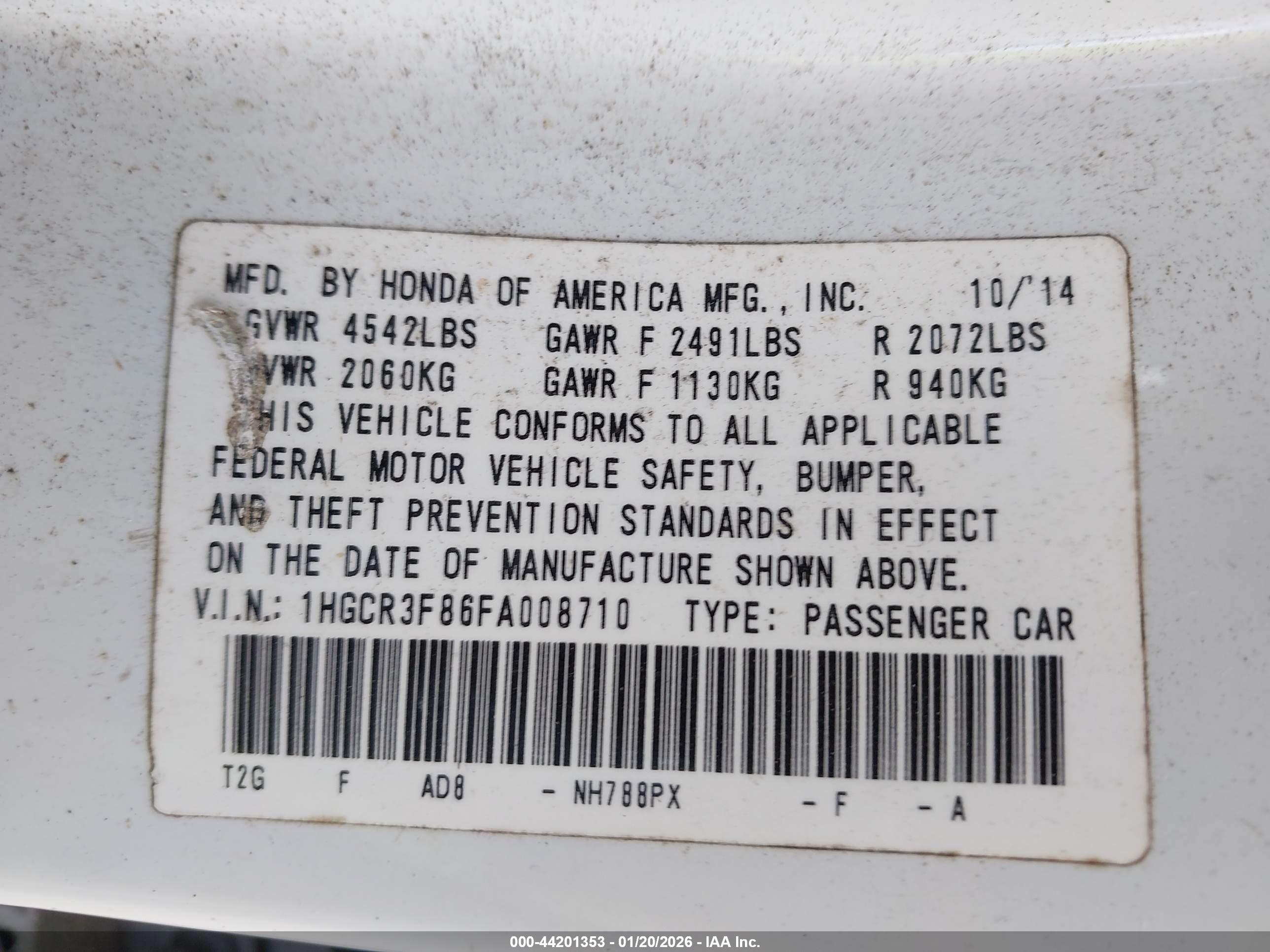 HONDA ACCORD image 9