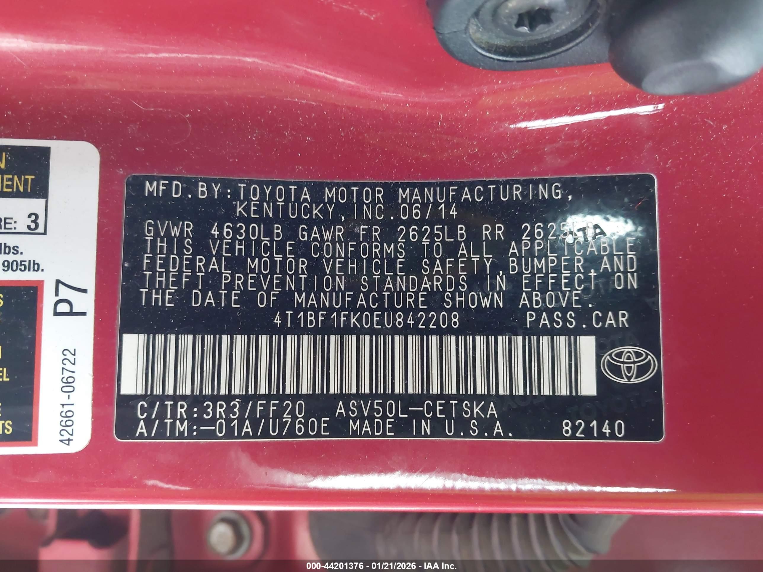 TOYOTA CAMRY image 9
