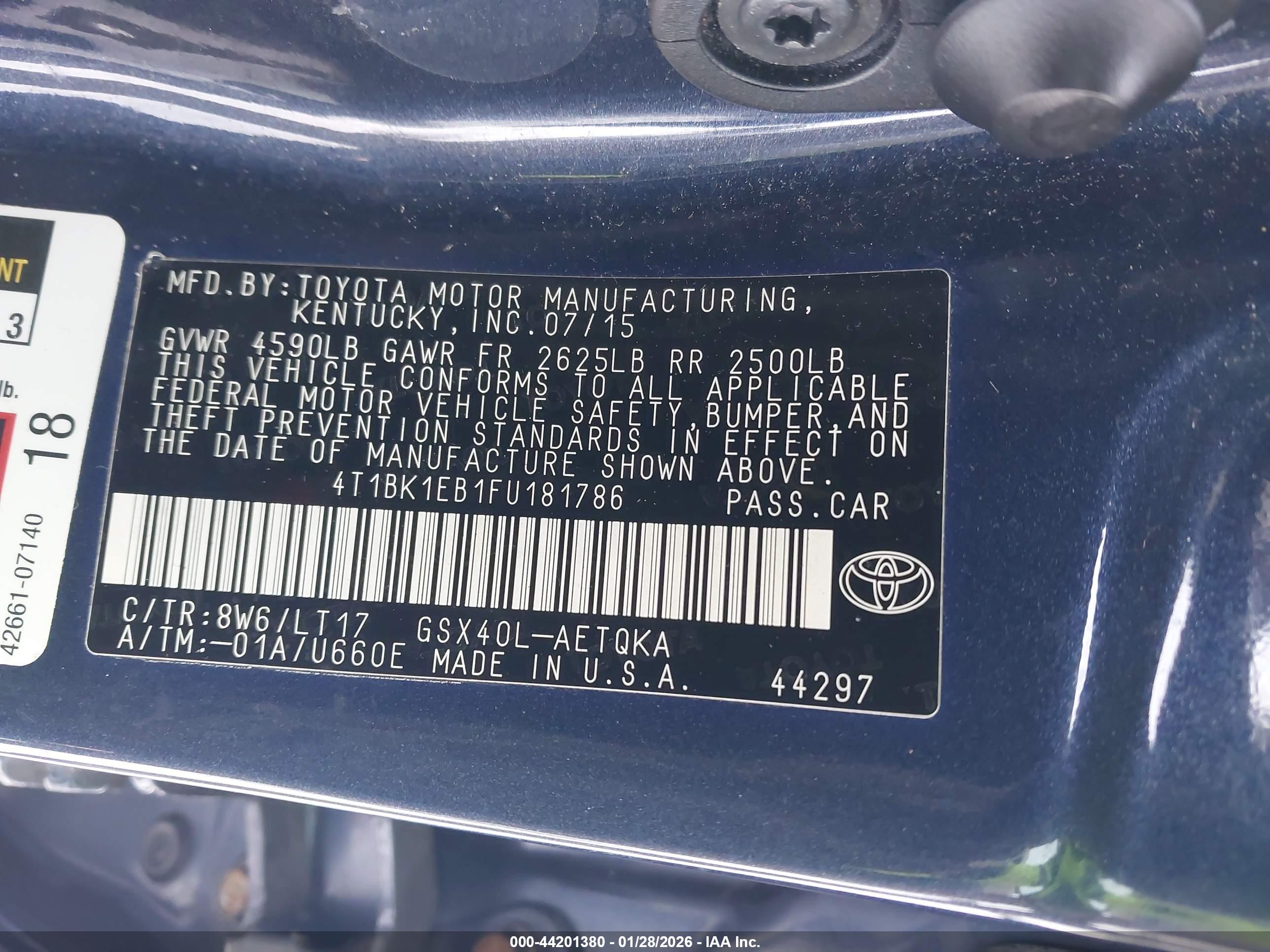 TOYOTA AVALON image 9