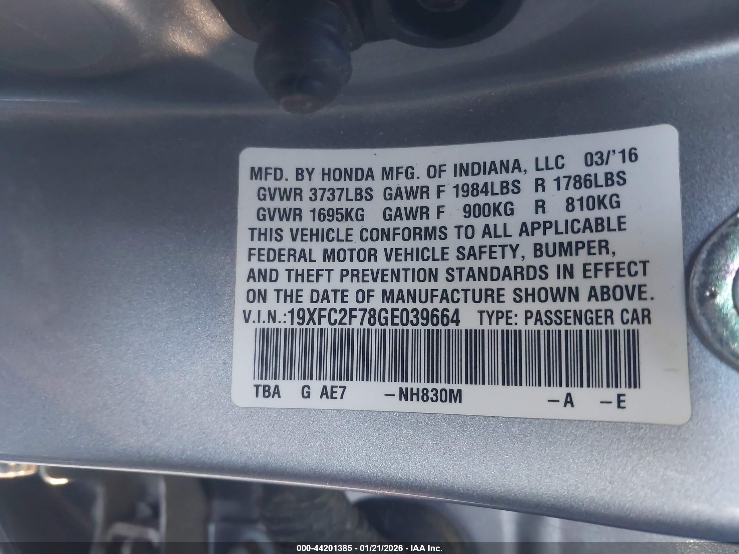 HONDA CIVIC image 9