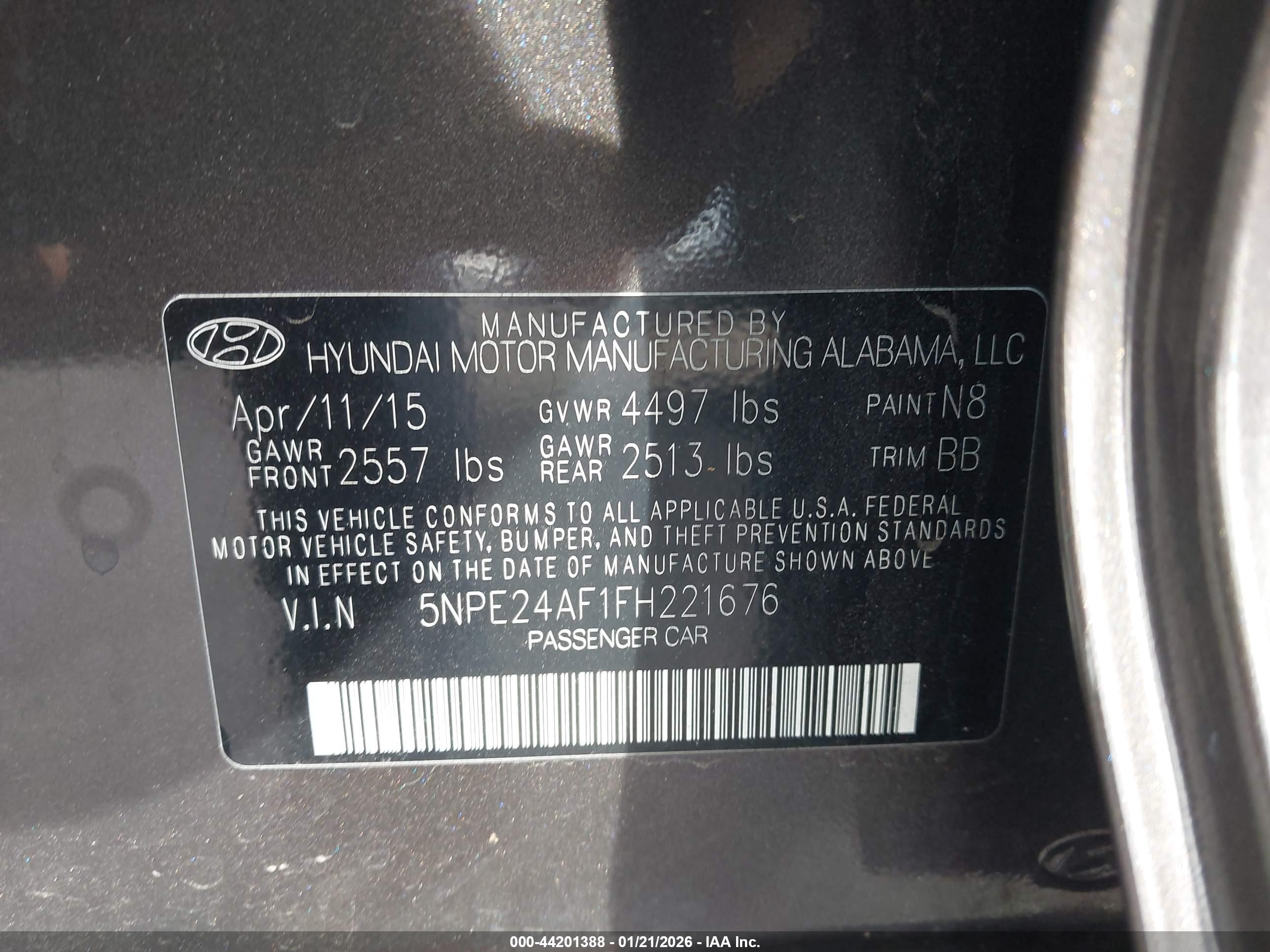 HYUNDAI SONATA image 9