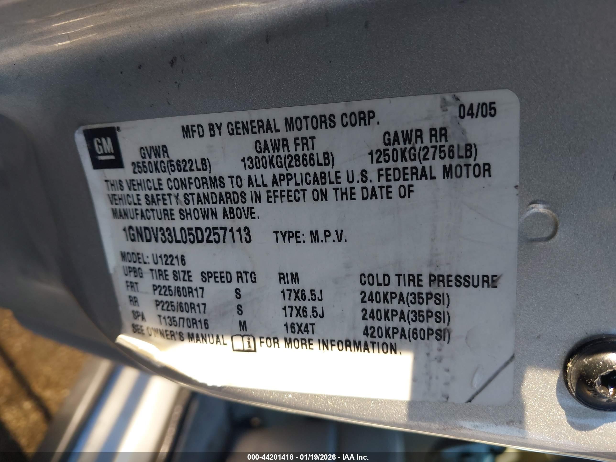 CHEVROLET UPLANDER image 9