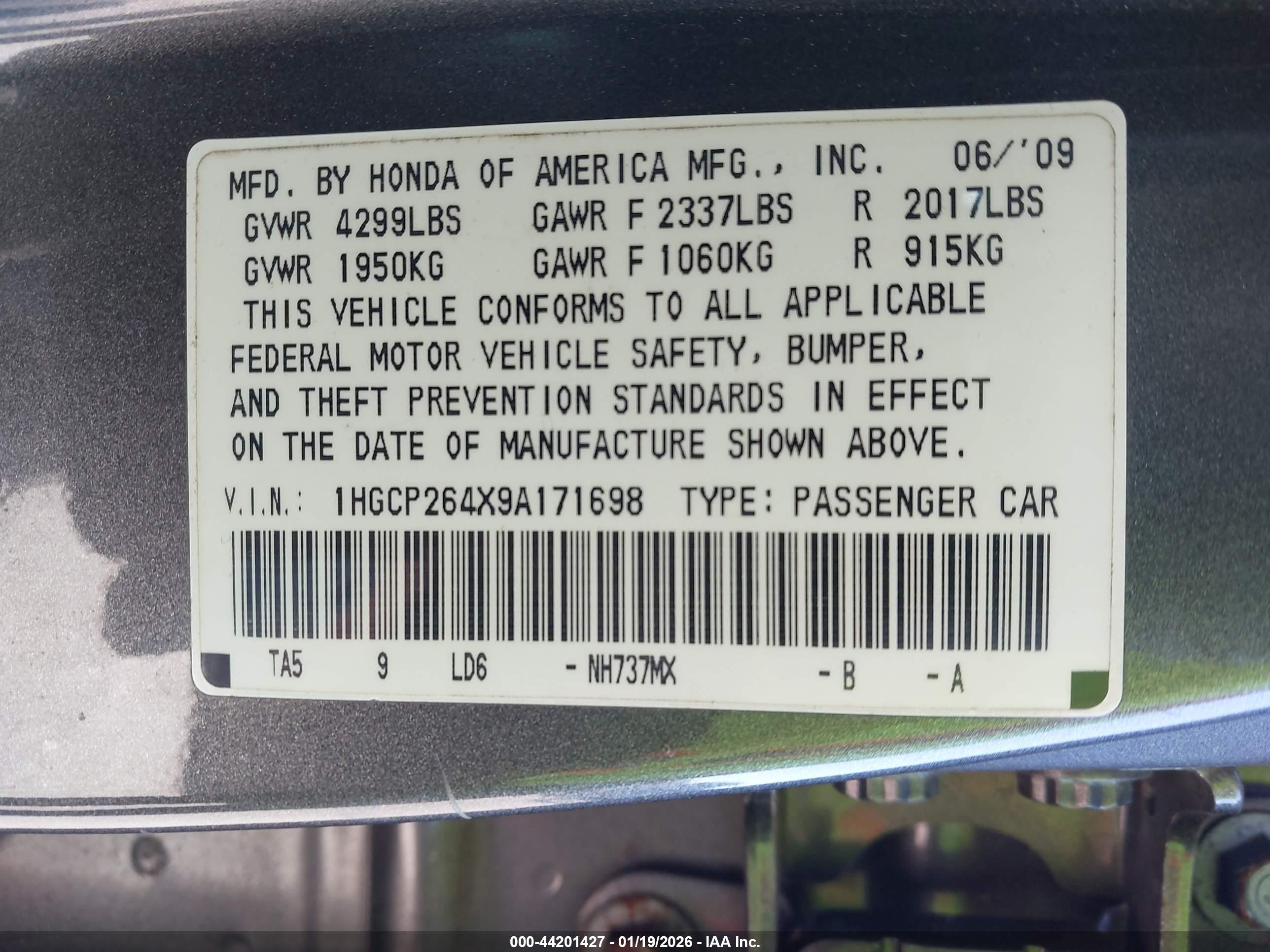 HONDA ACCORD image 9