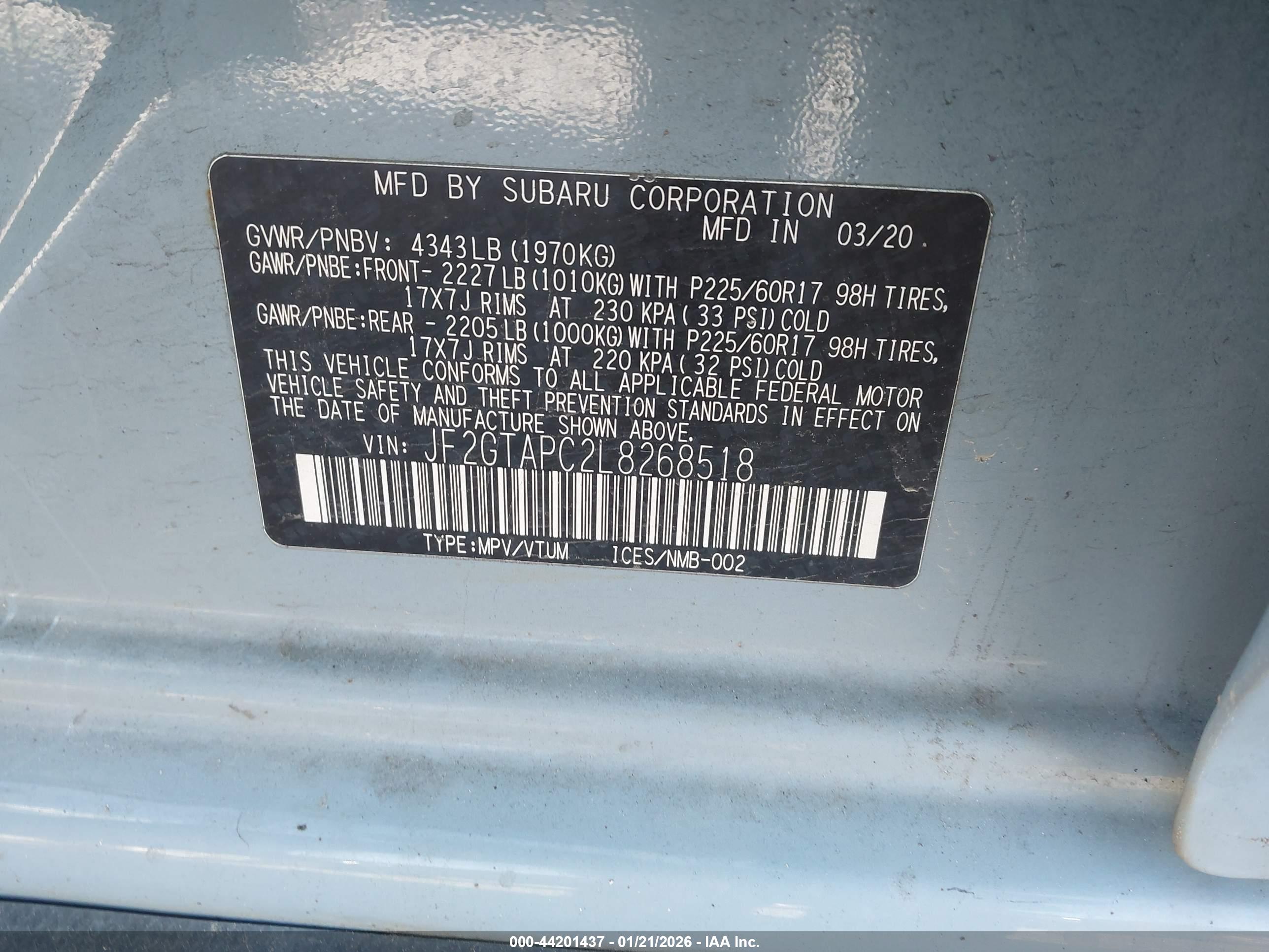 SUBARU CROSSTREK image 9