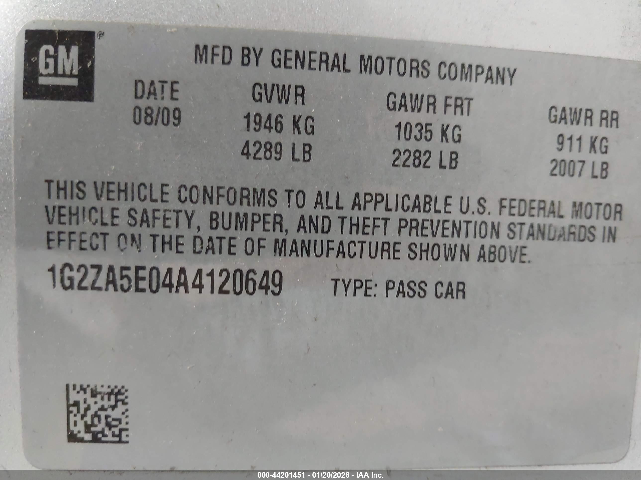 PONTIAC G6 image 9