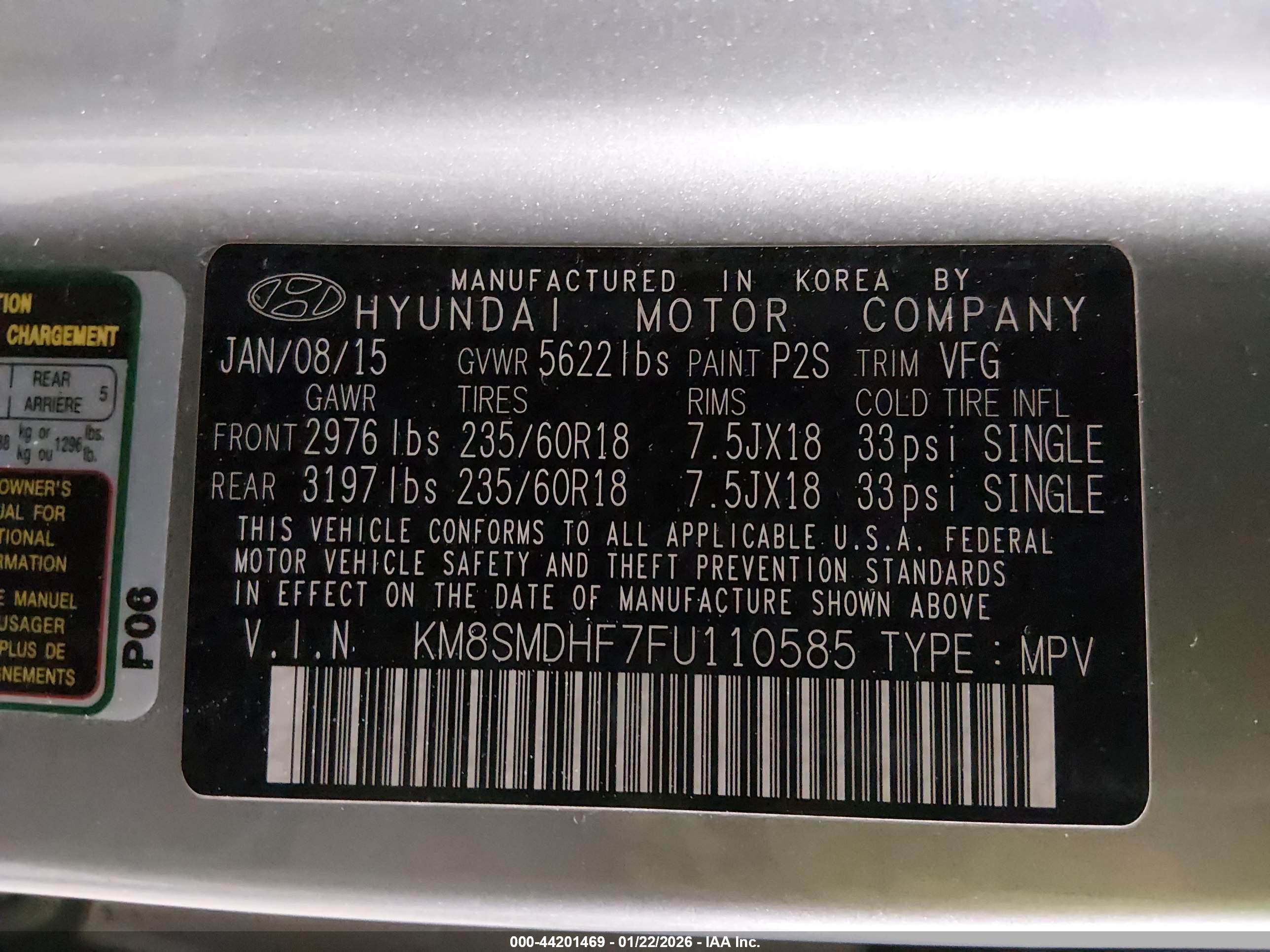 HYUNDAI SANTA image 9
