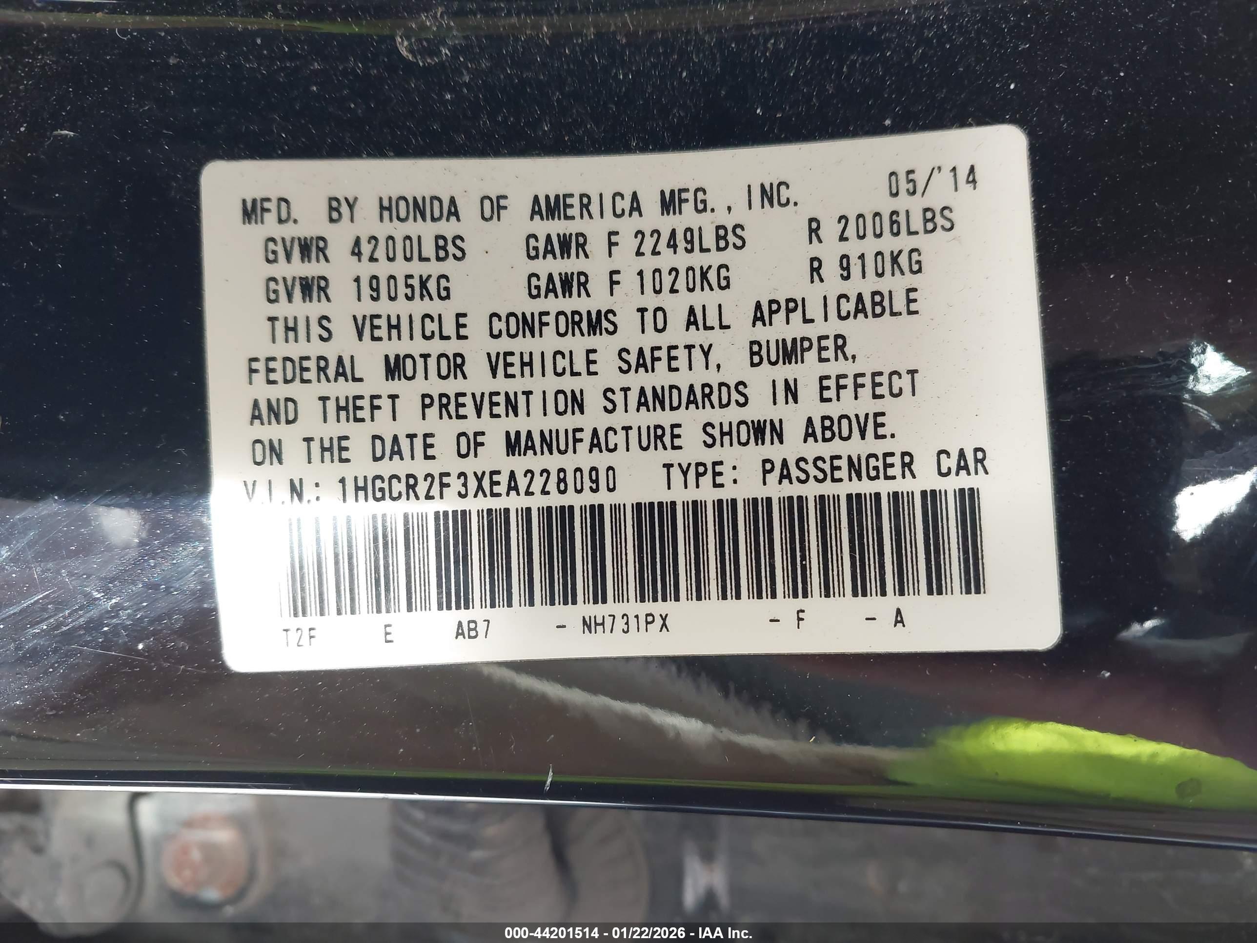 HONDA ACCORD image 9