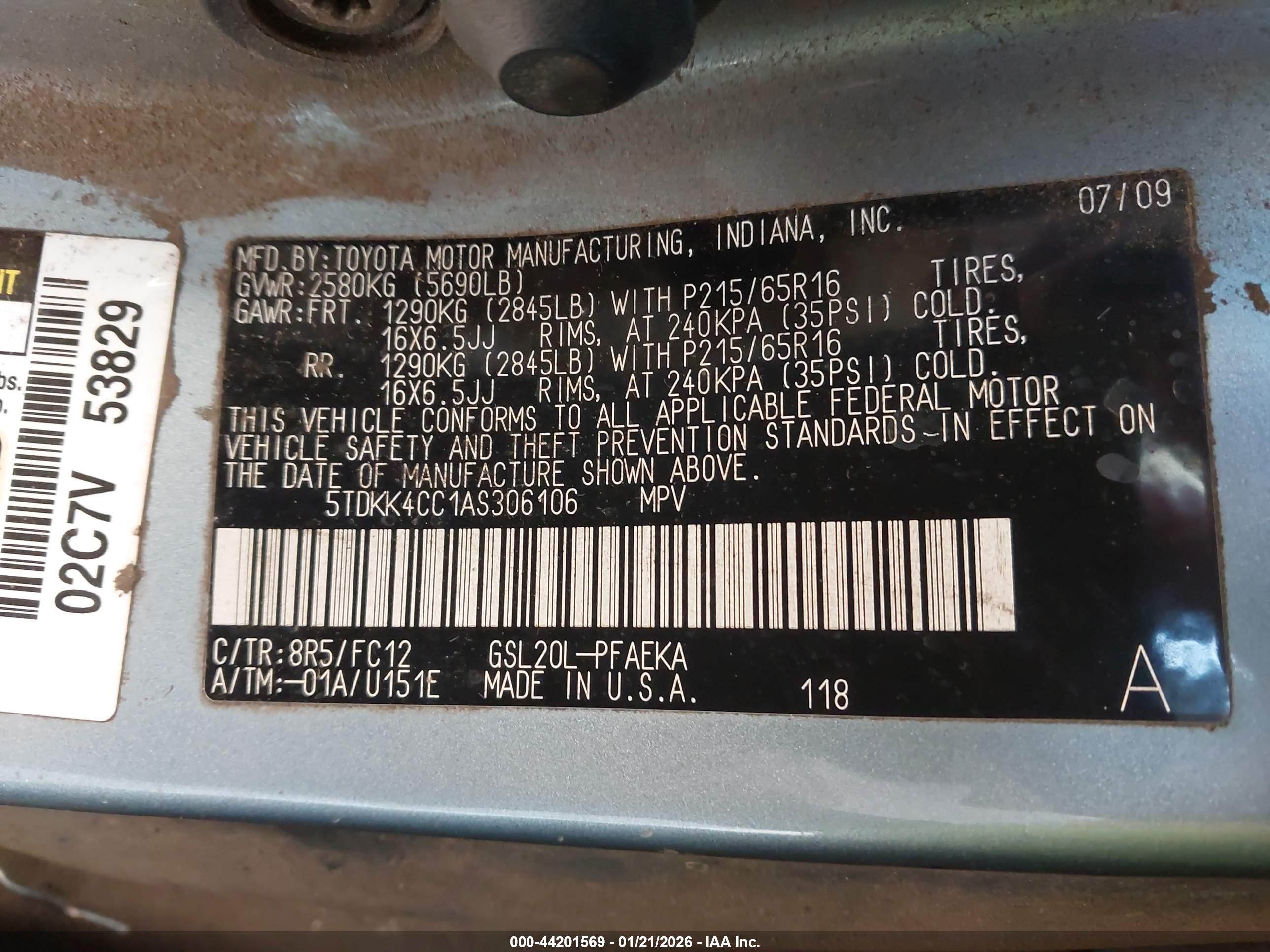 TOYOTA SIENNA image 9