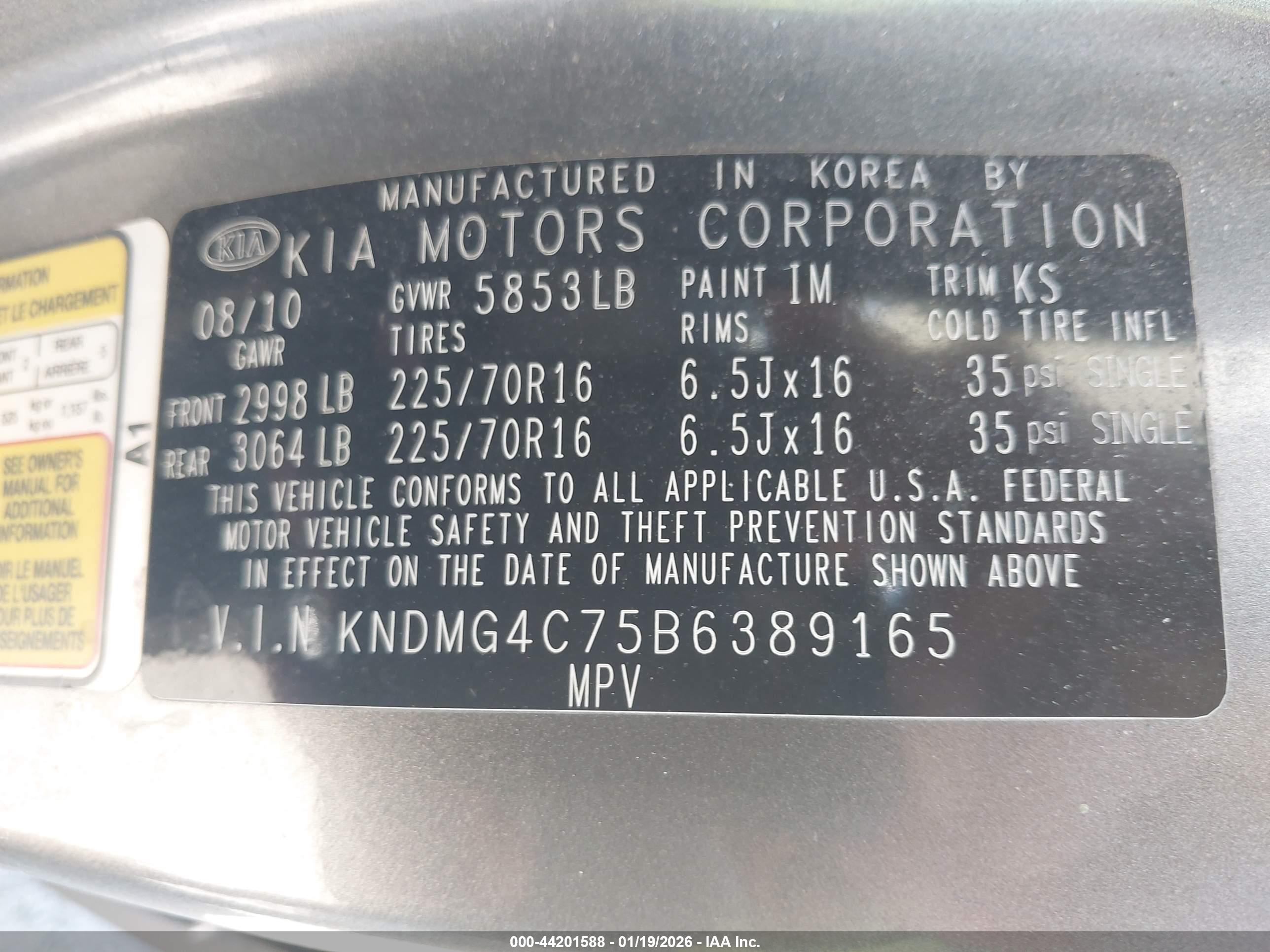 KIA SEDONA image 9