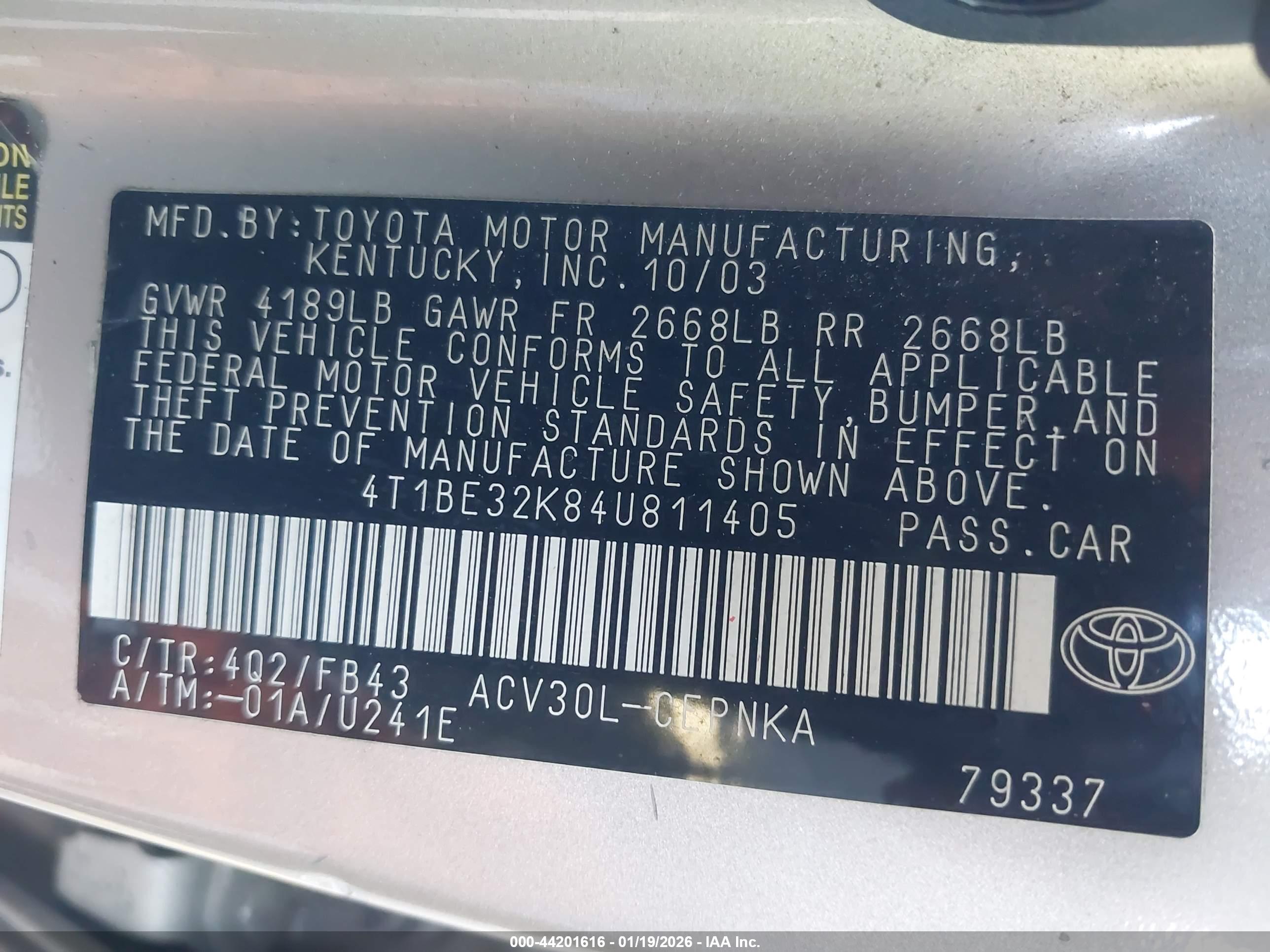 TOYOTA CAMRY image 9