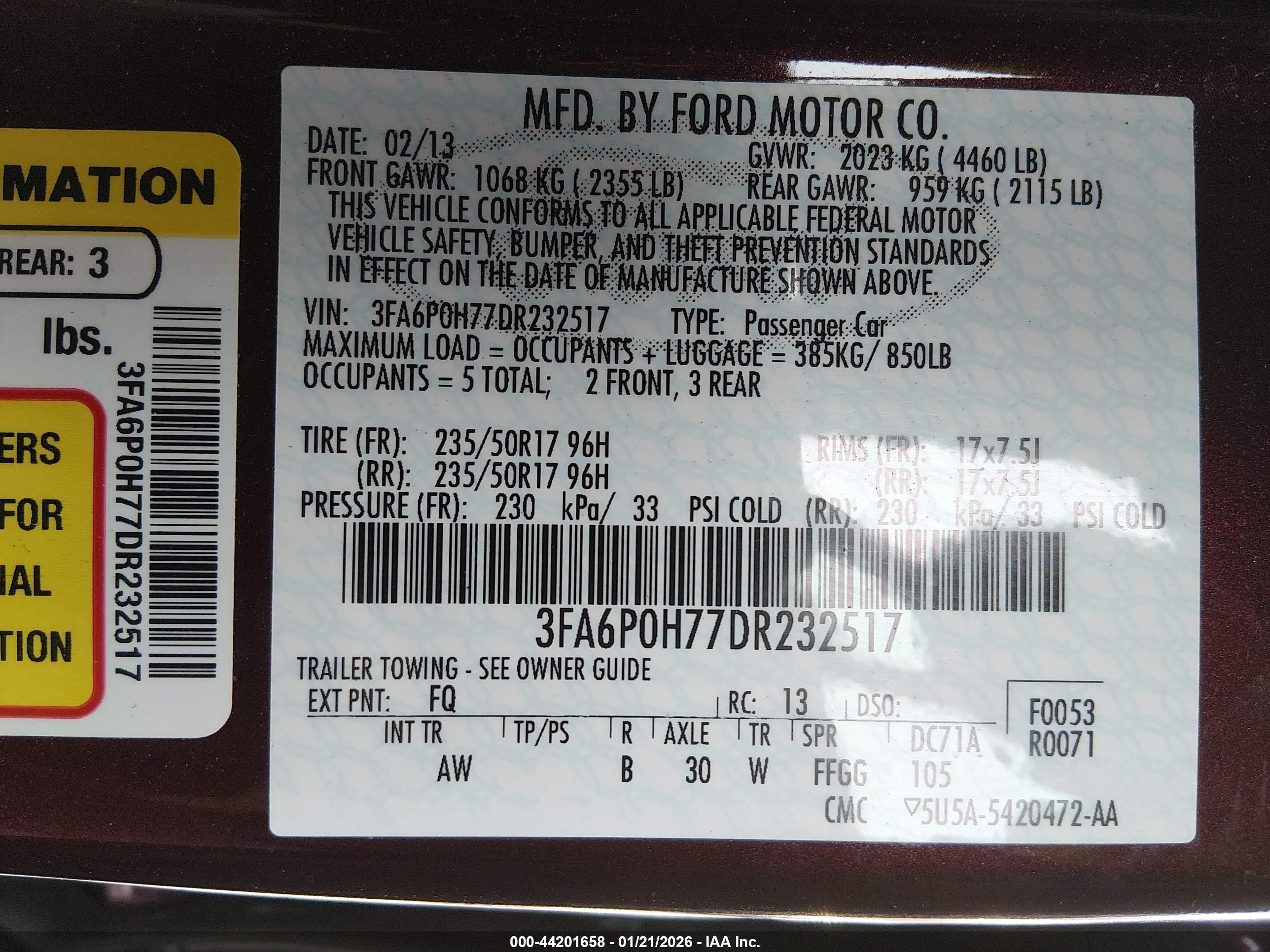 FORD FUSION image 9