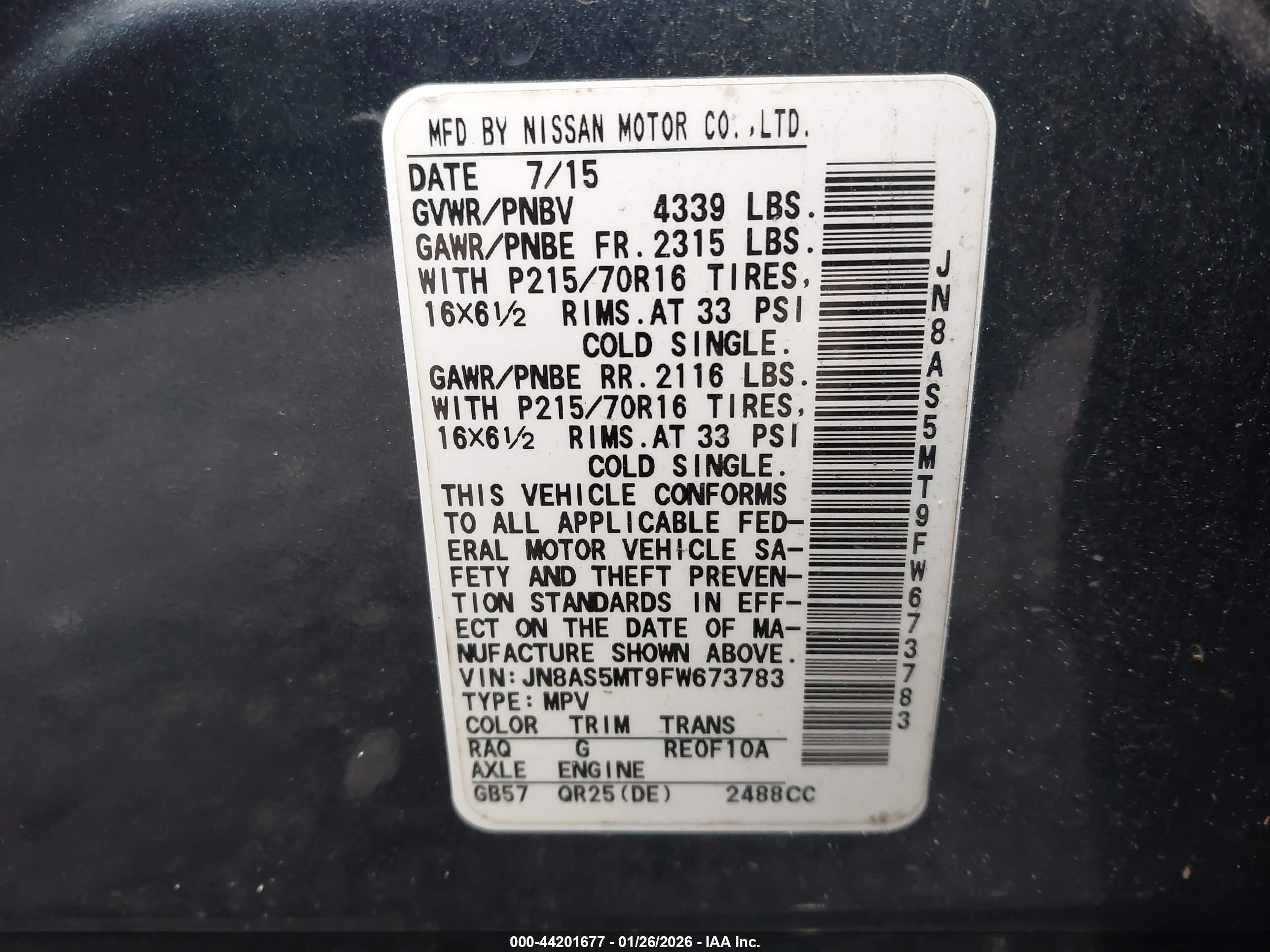 NISSAN ROGUE image 9