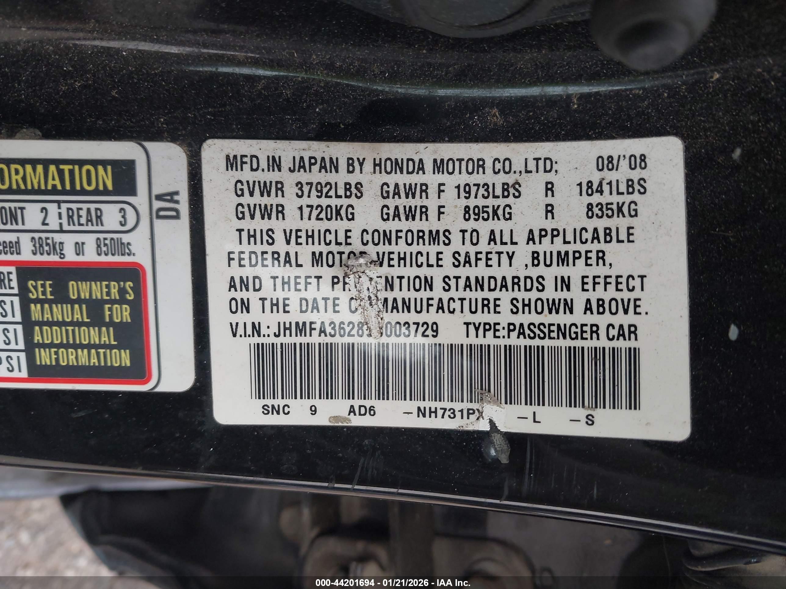HONDA CIVIC image 9