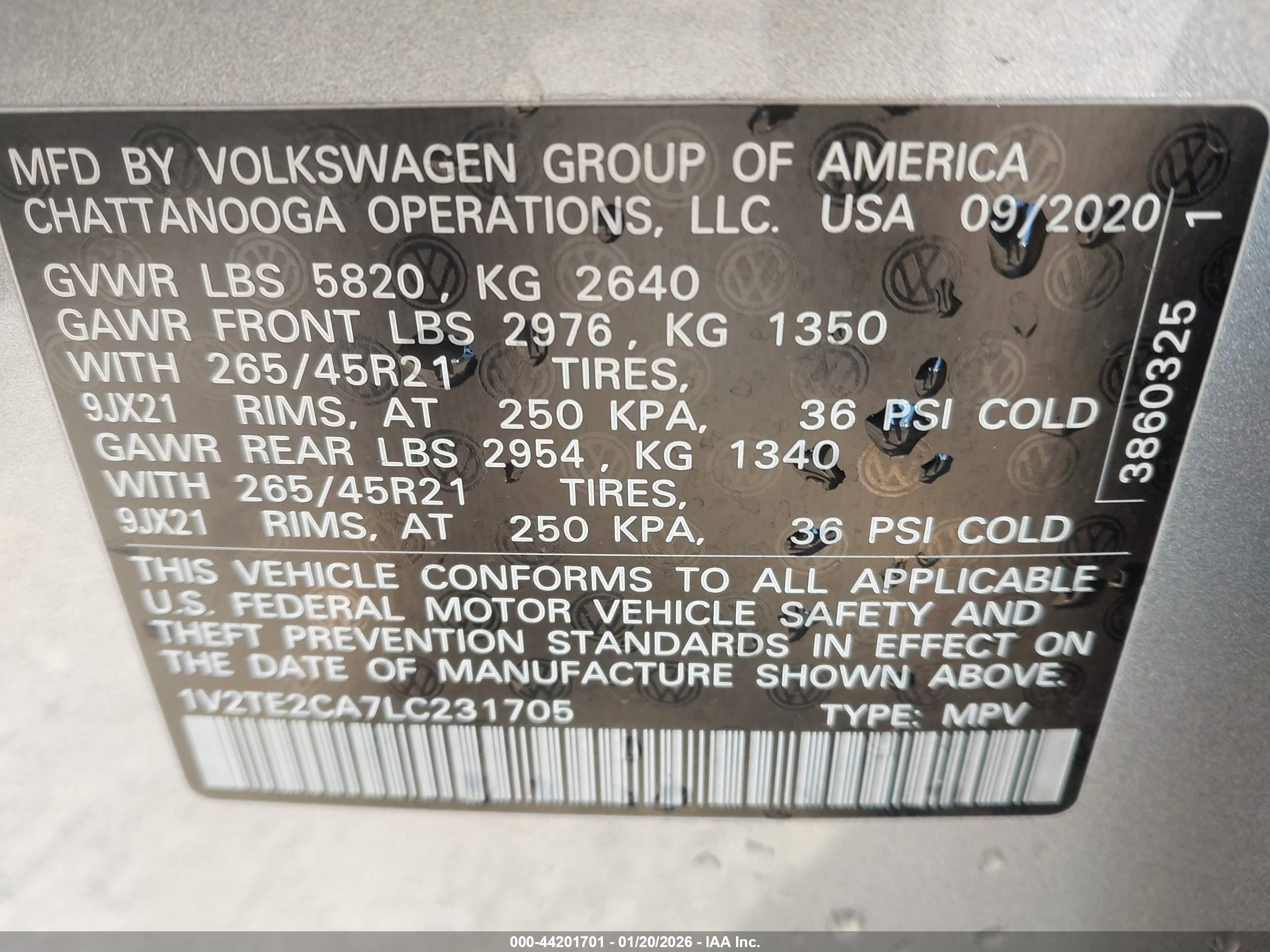 VOLKSWAGEN ATLAS image 9