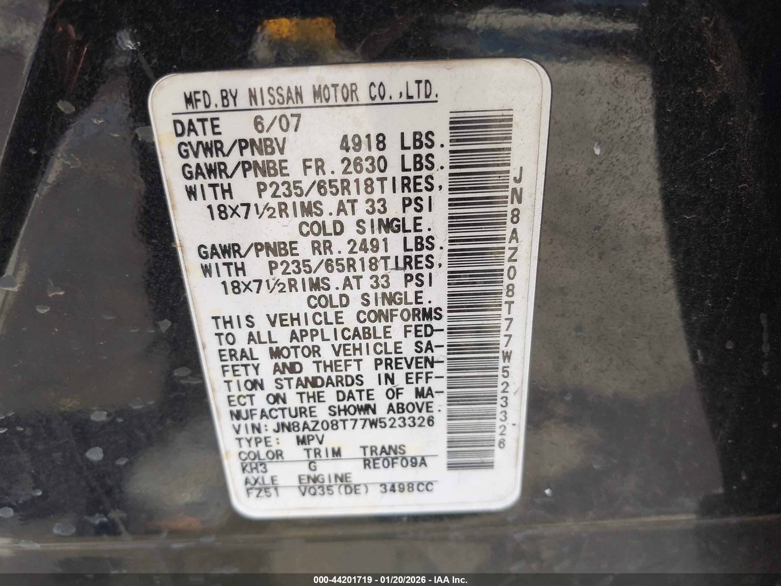 NISSAN MURANO image 9