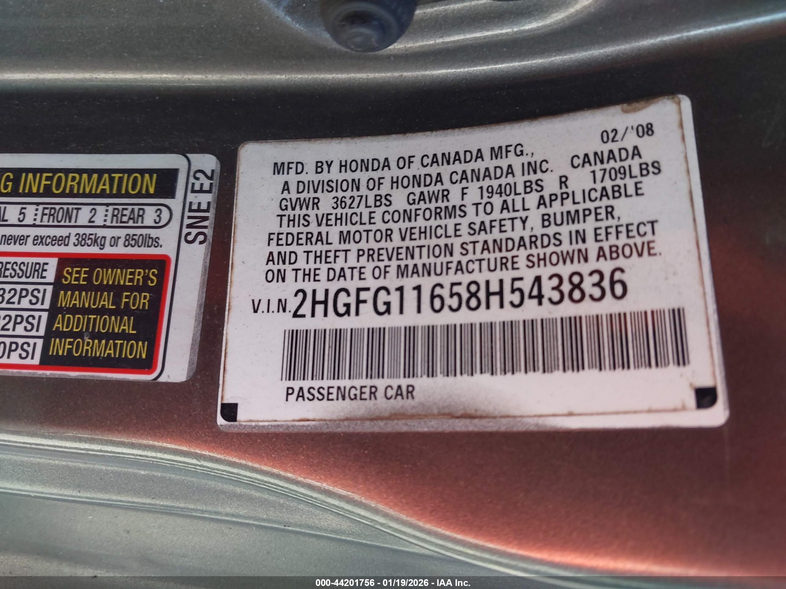 HONDA CIVIC image 9