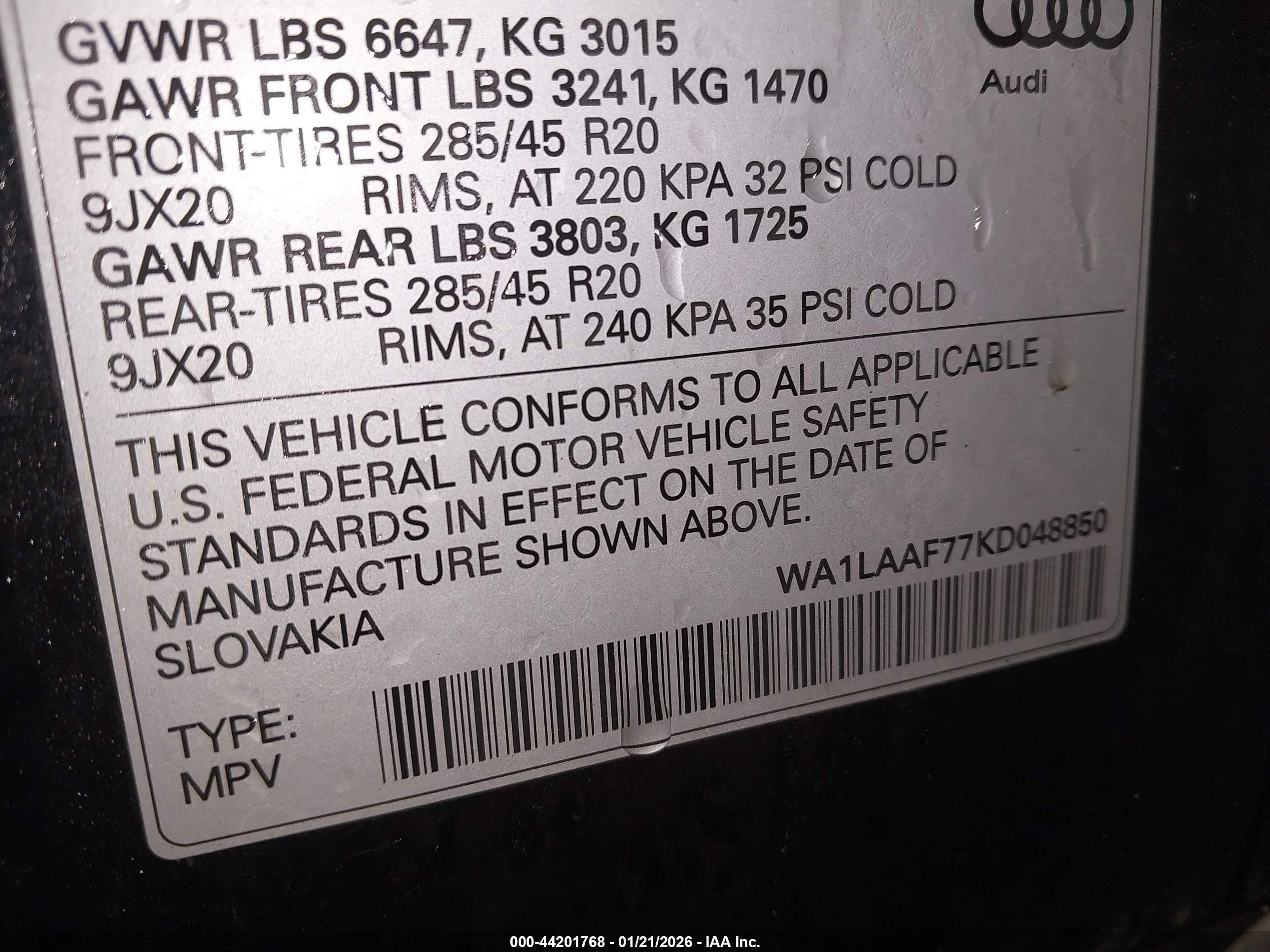 AUDI Q7 image 9