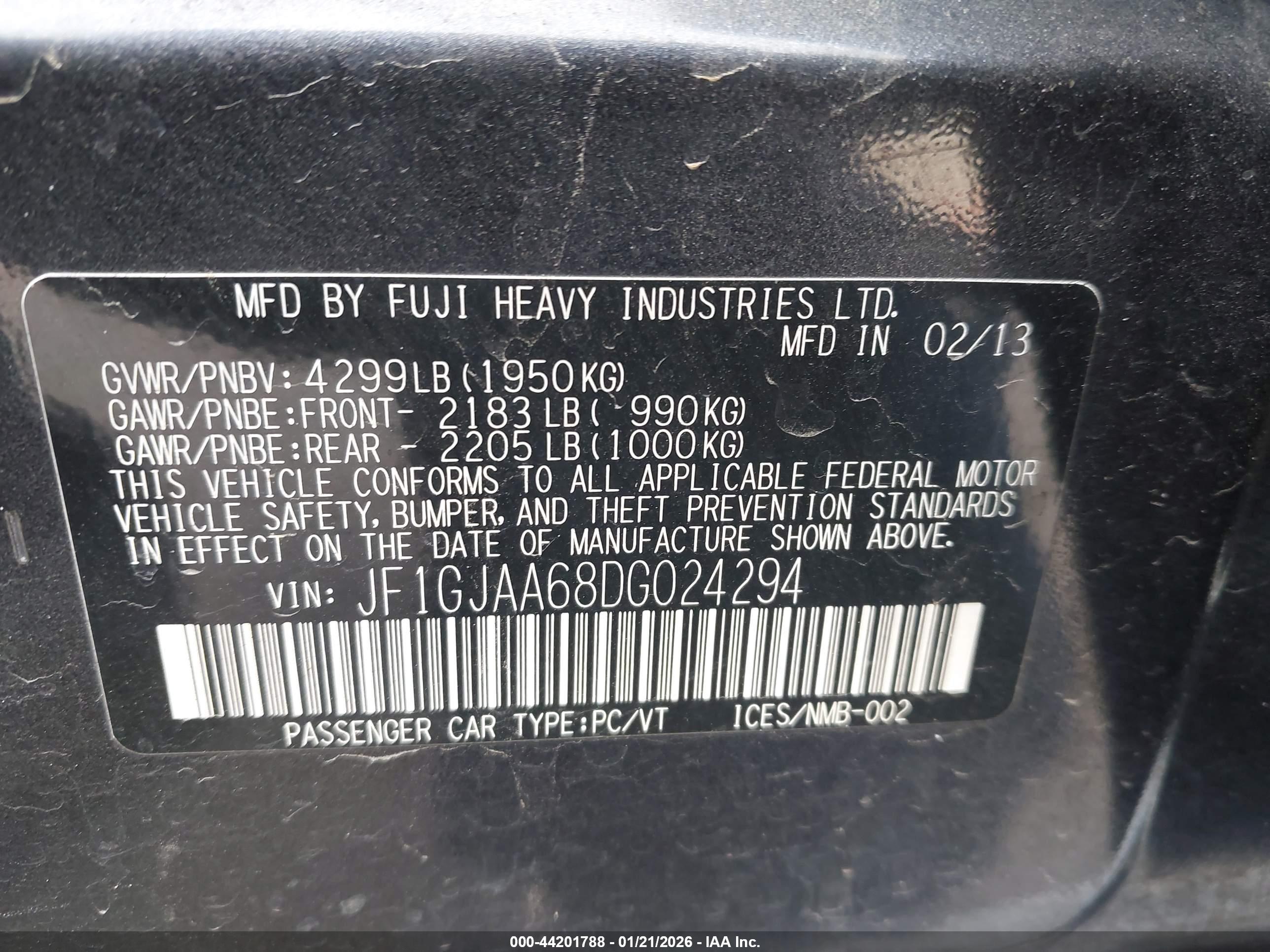 SUBARU IMPREZA image 9