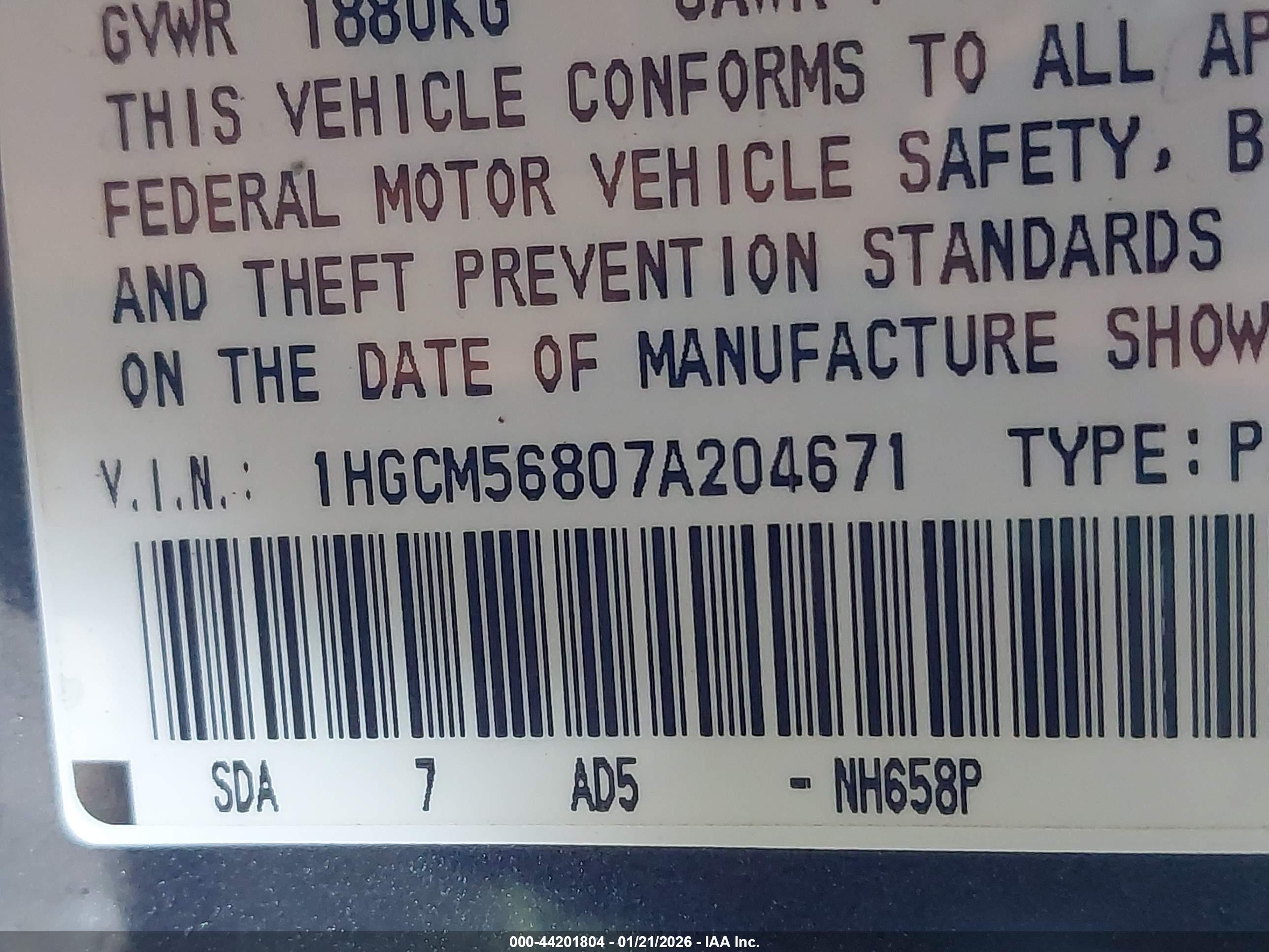 HONDA ACCORD image 9