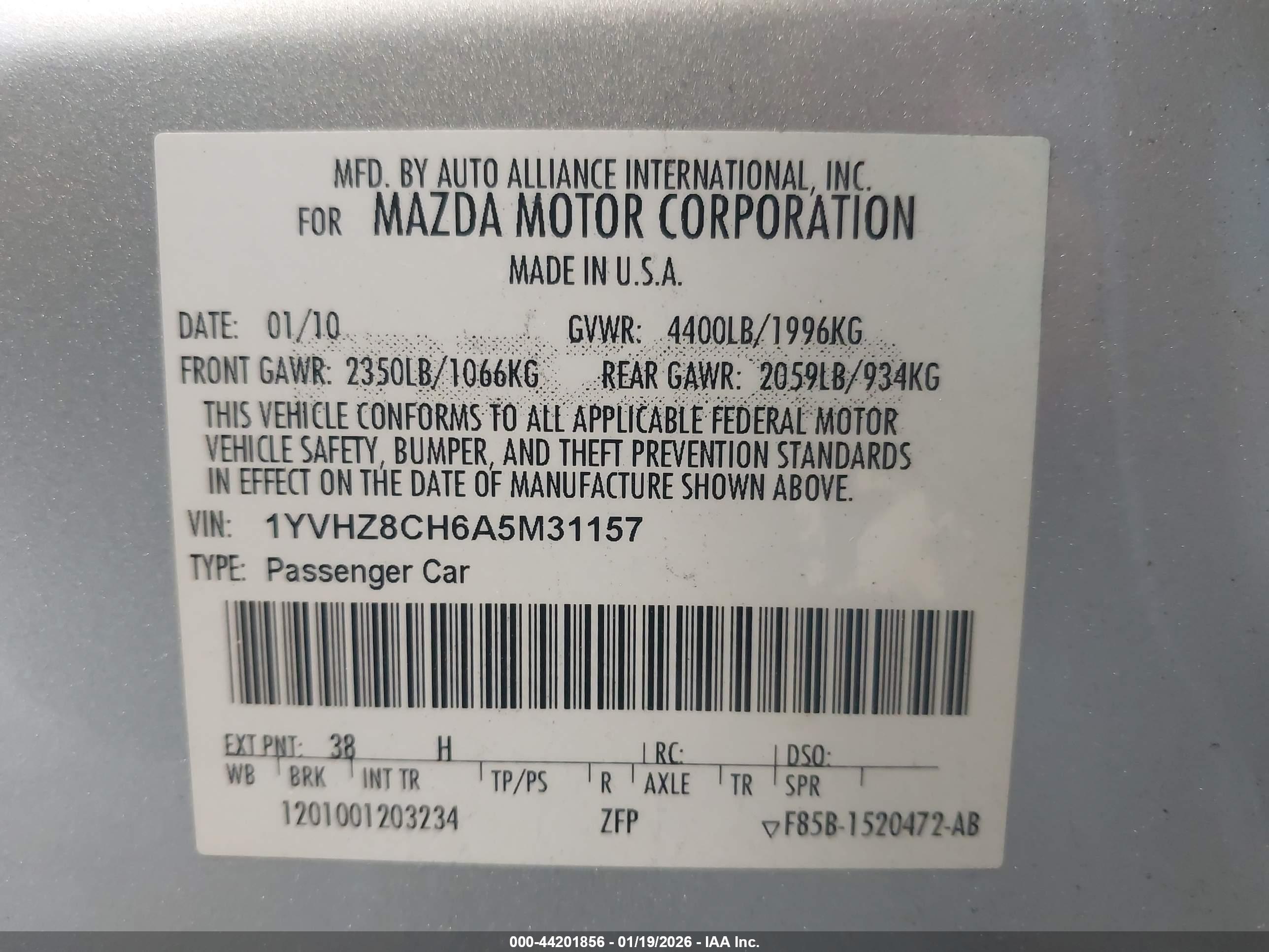 MAZDA MAZDA6 image 9