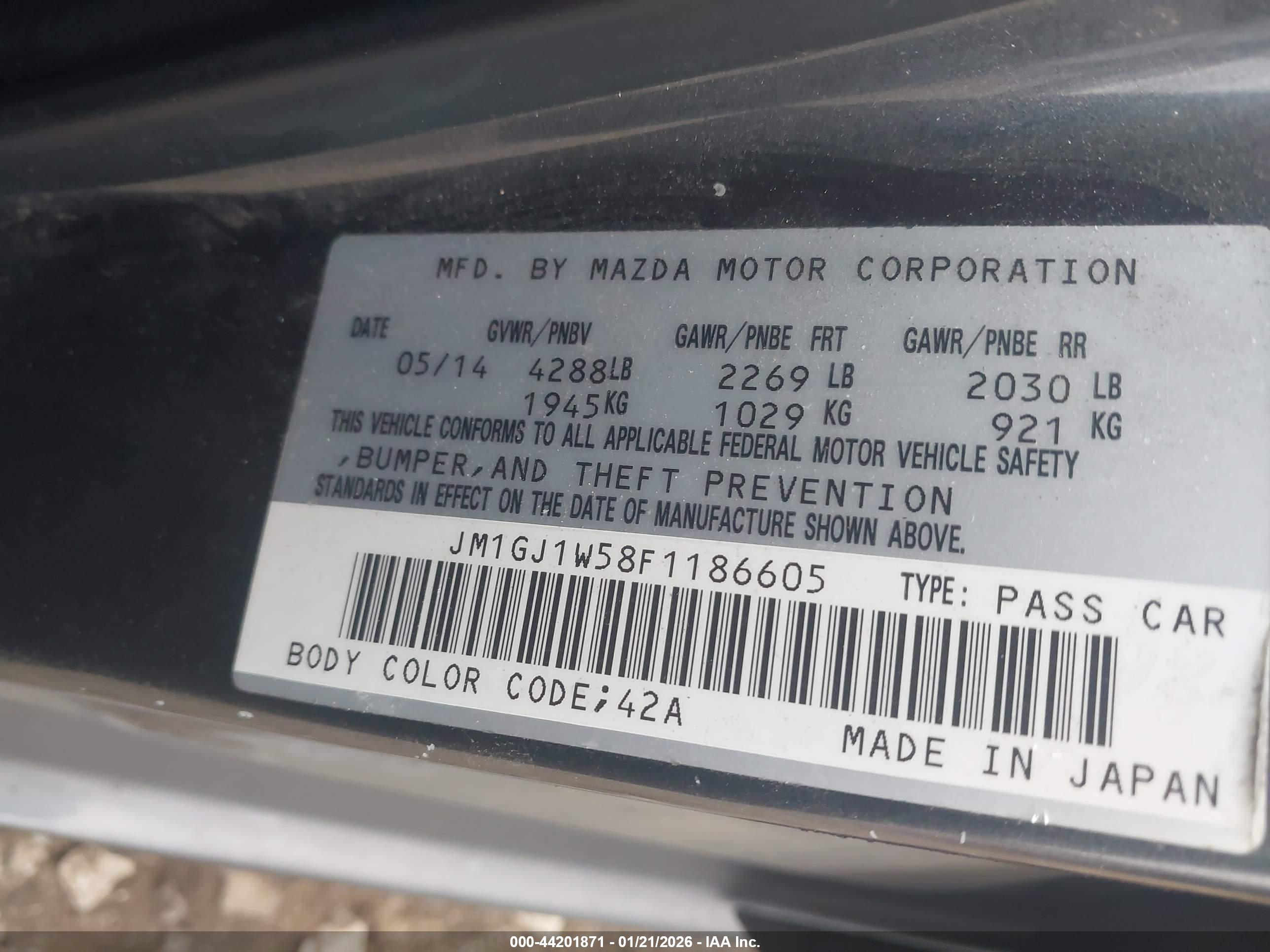 MAZDA MAZDA6 image 9