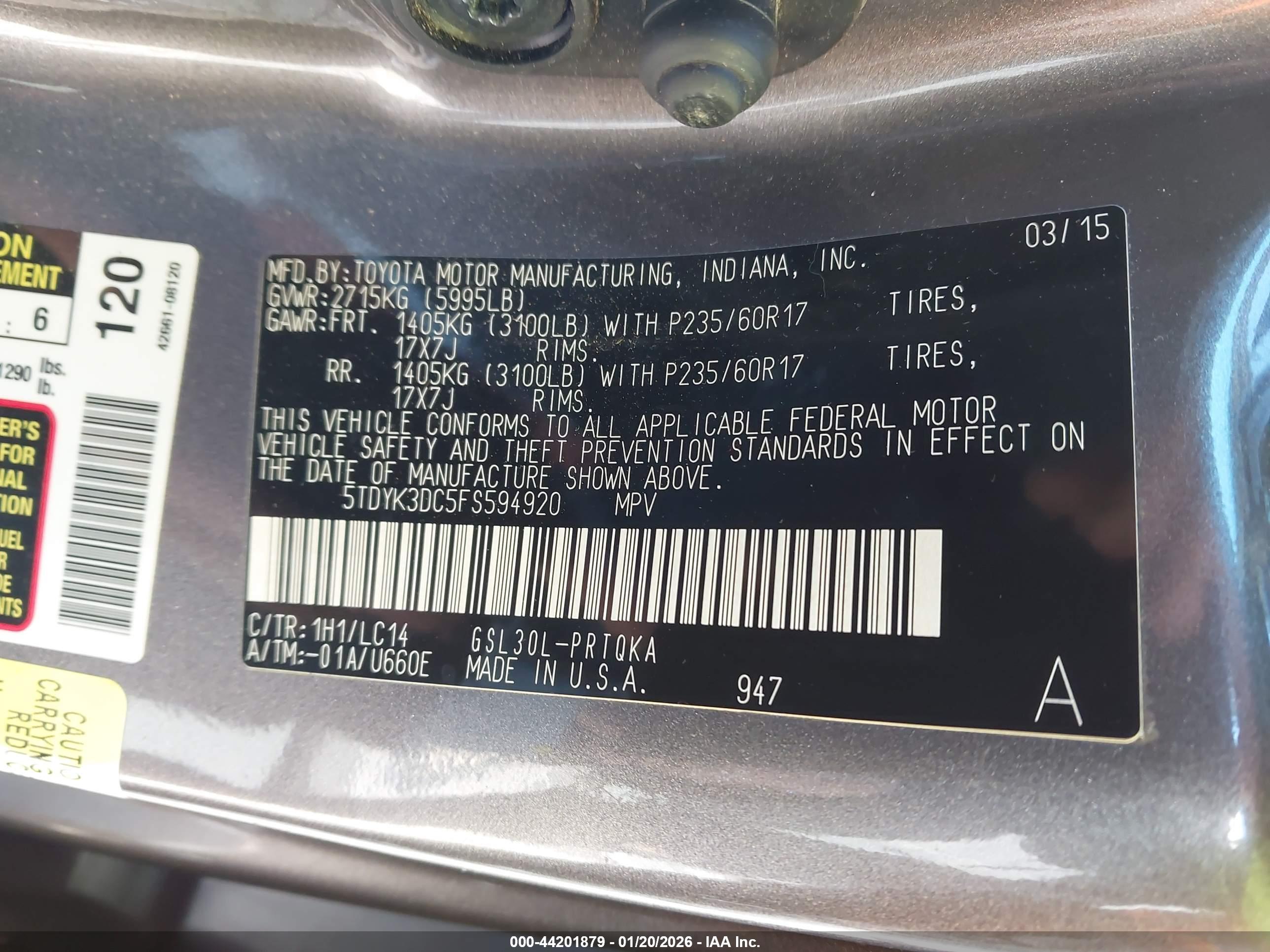 TOYOTA SIENNA image 9