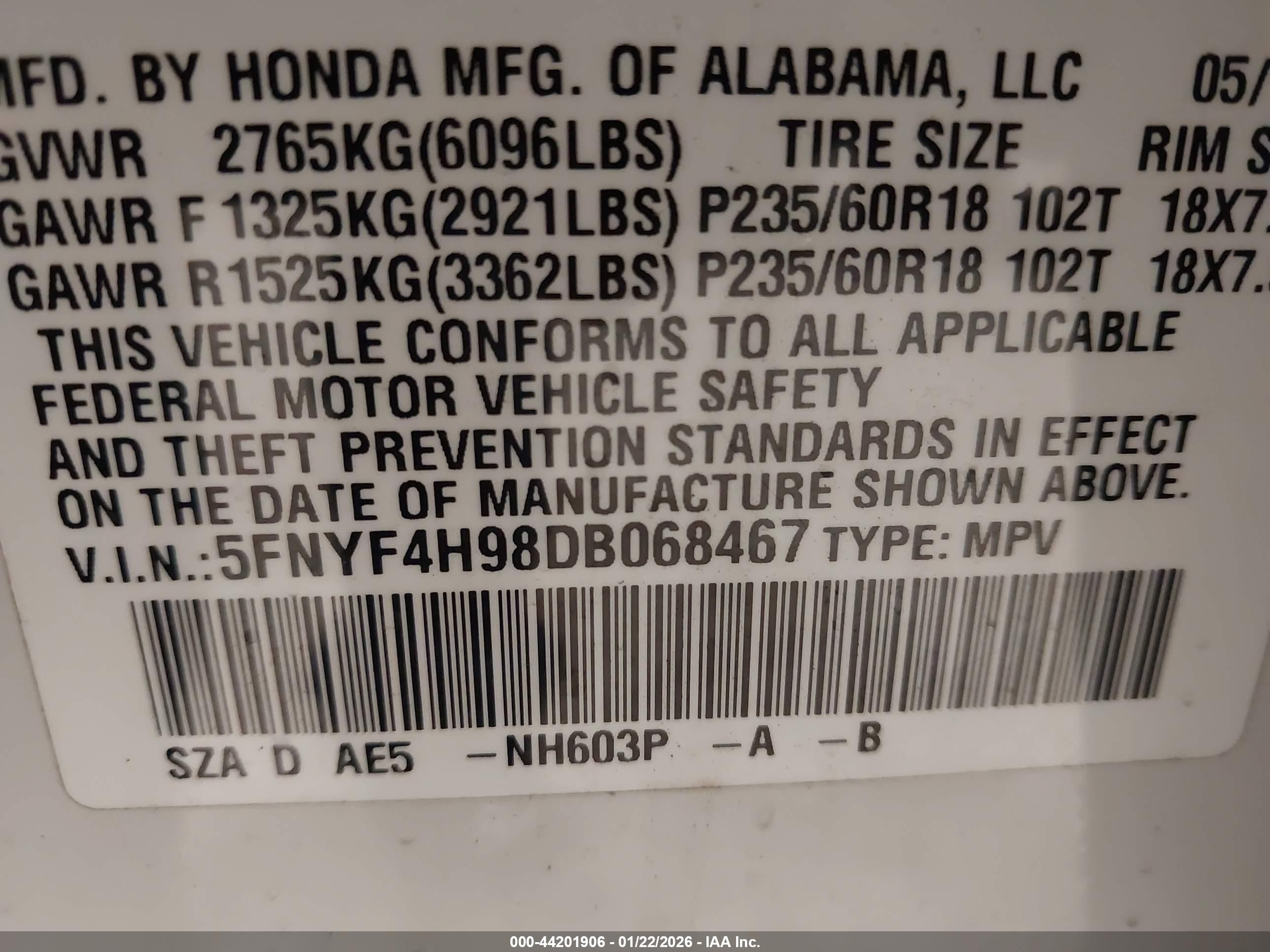 HONDA PILOT image 9