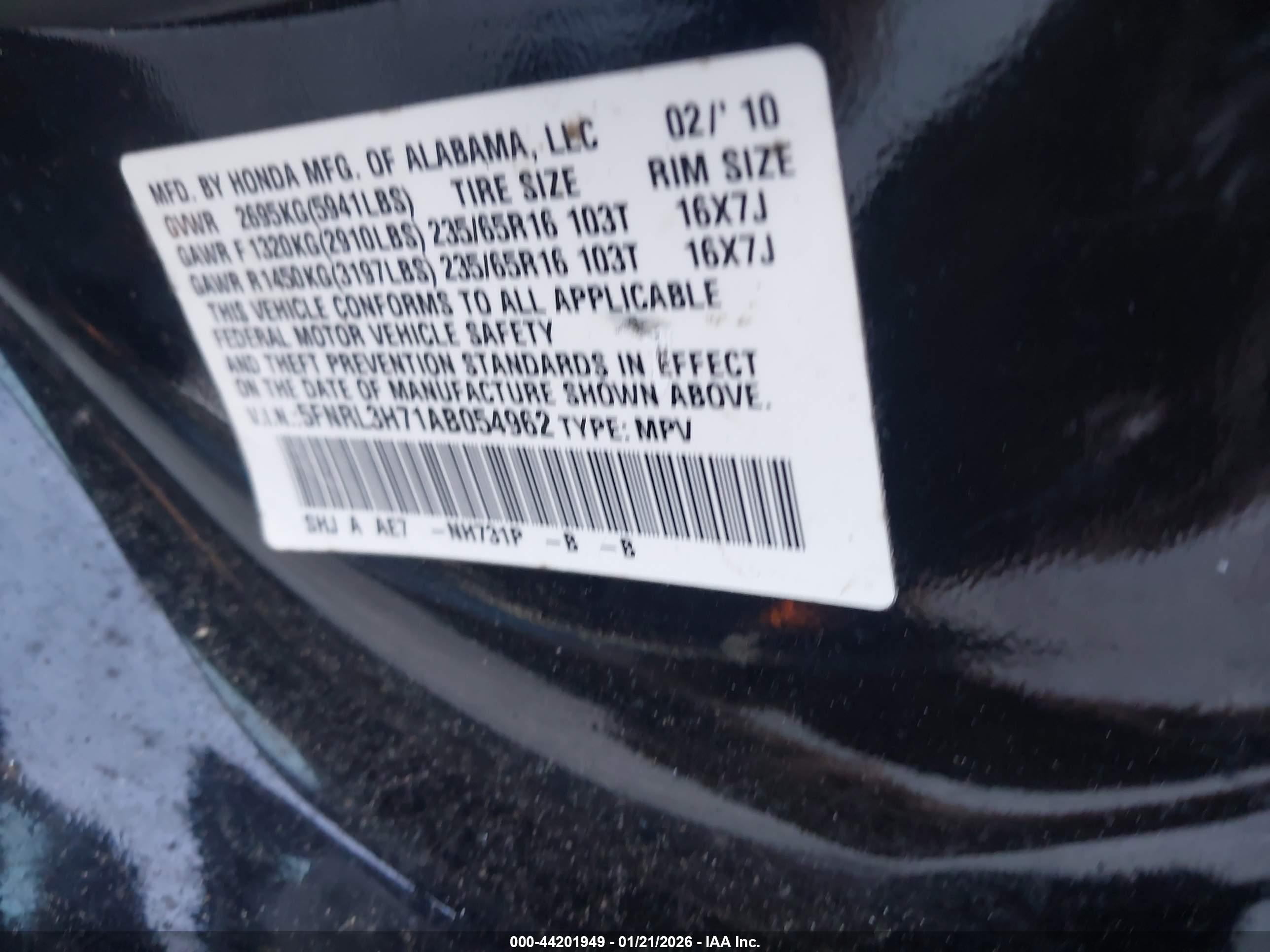 HONDA ODYSSEY image 9