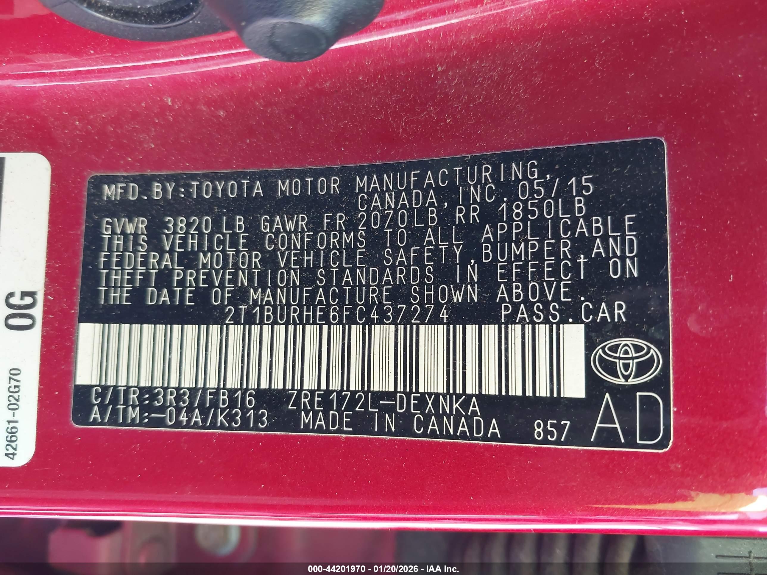 TOYOTA COROLLA image 9