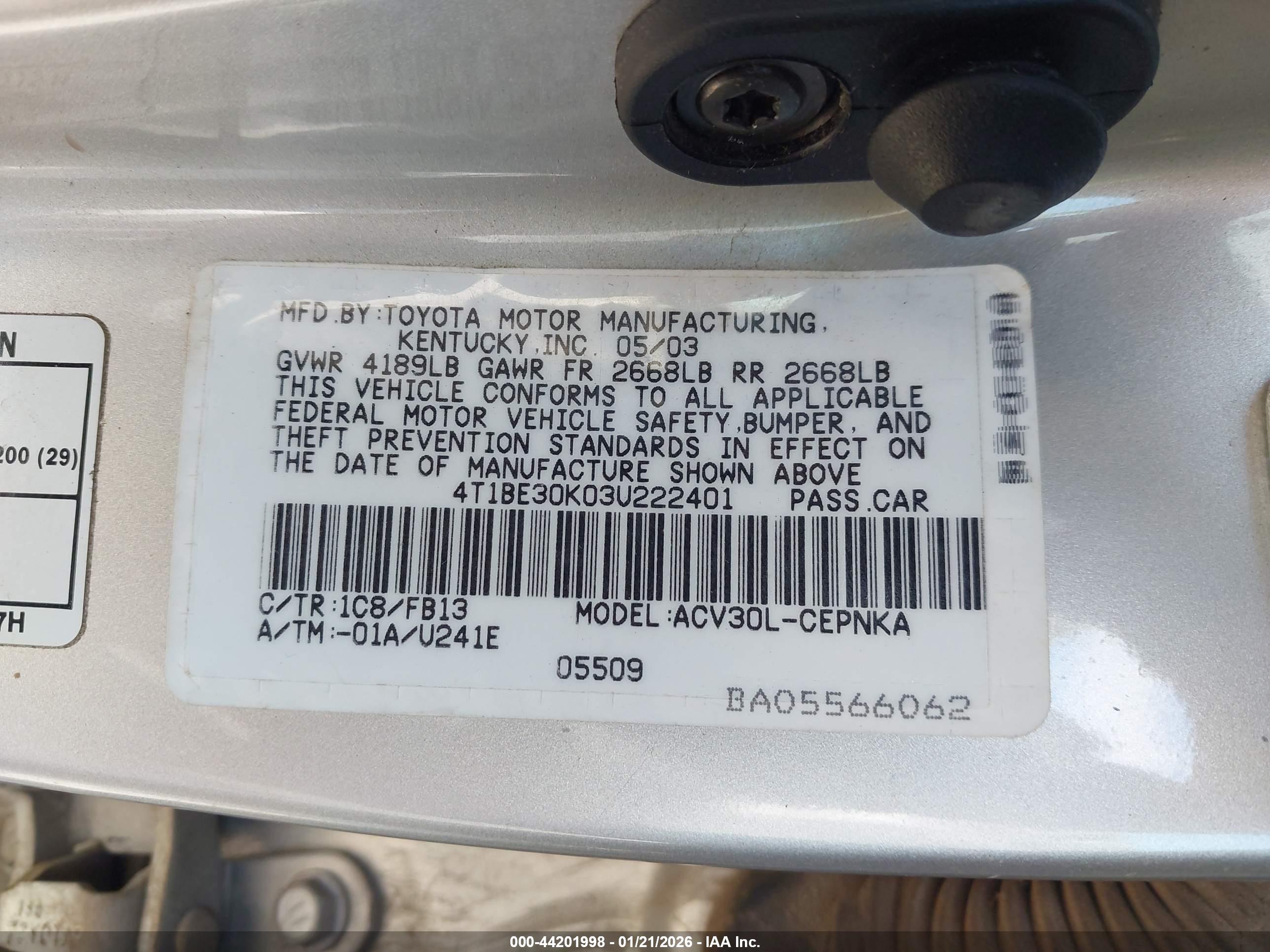 TOYOTA CAMRY image 9