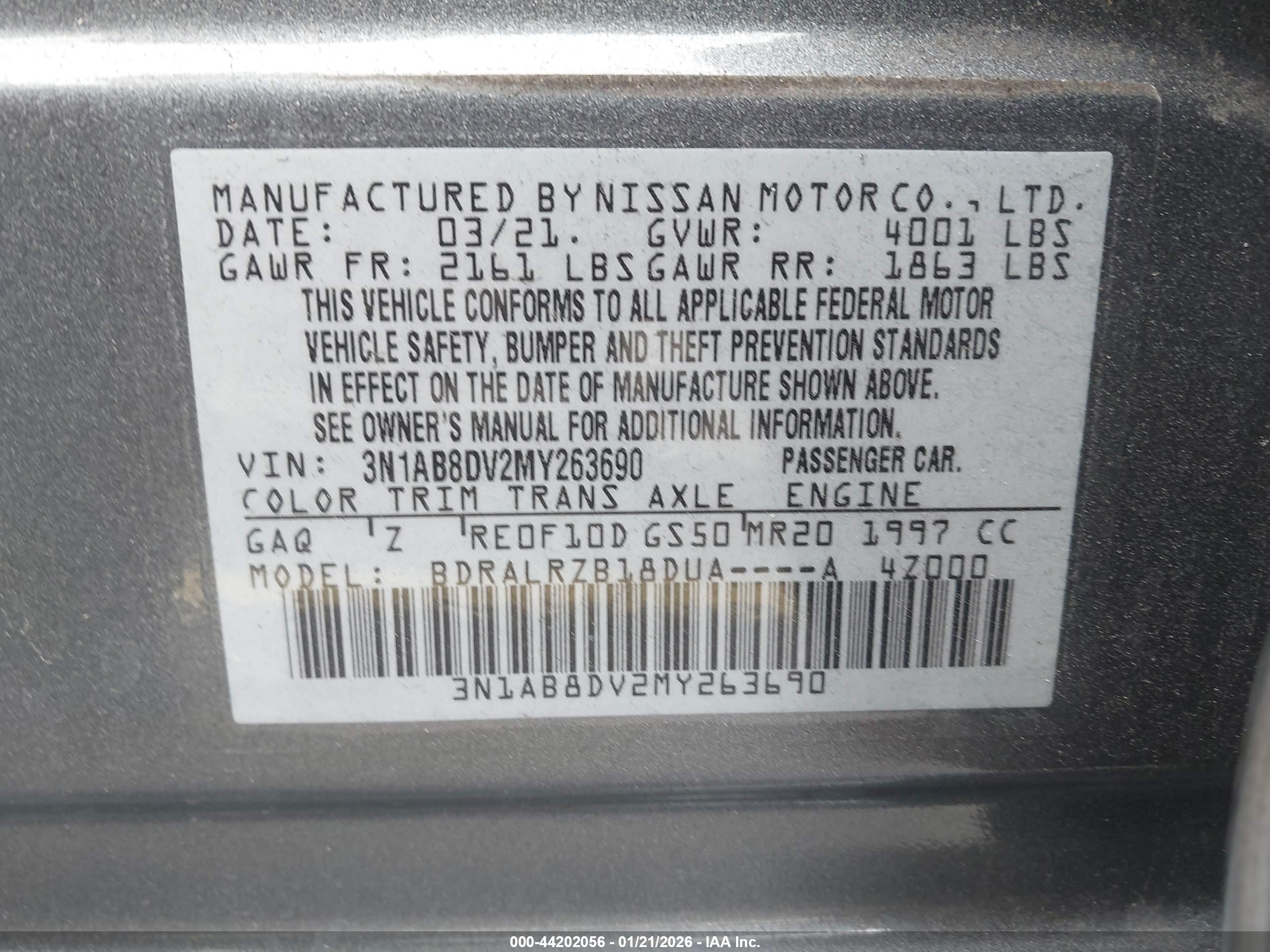 NISSAN SENTRA image 9